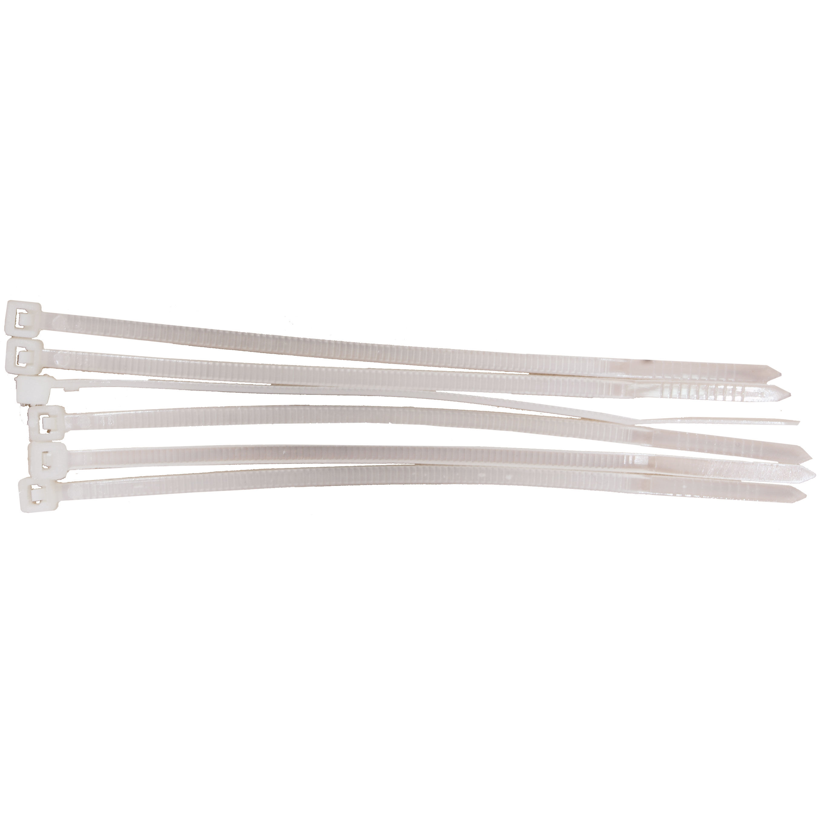 59230B--59230B Opaski zaciskowe 3,6x300mm białe 100szt. MegaGrubość 3,6mmDługość 300mmIlość sztuk w opakowaniu 100