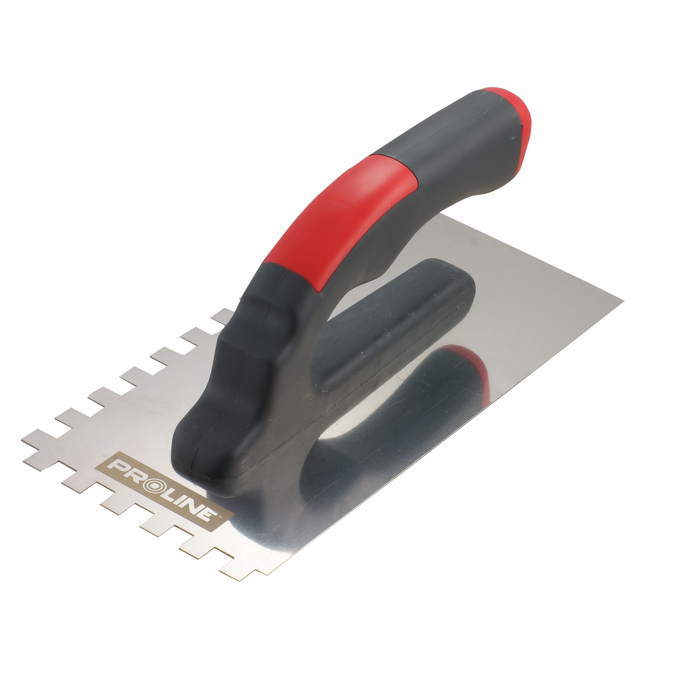 61522--Paca nierdzewna 270*130mm ząb 6*6 rączka plast.otw. proline