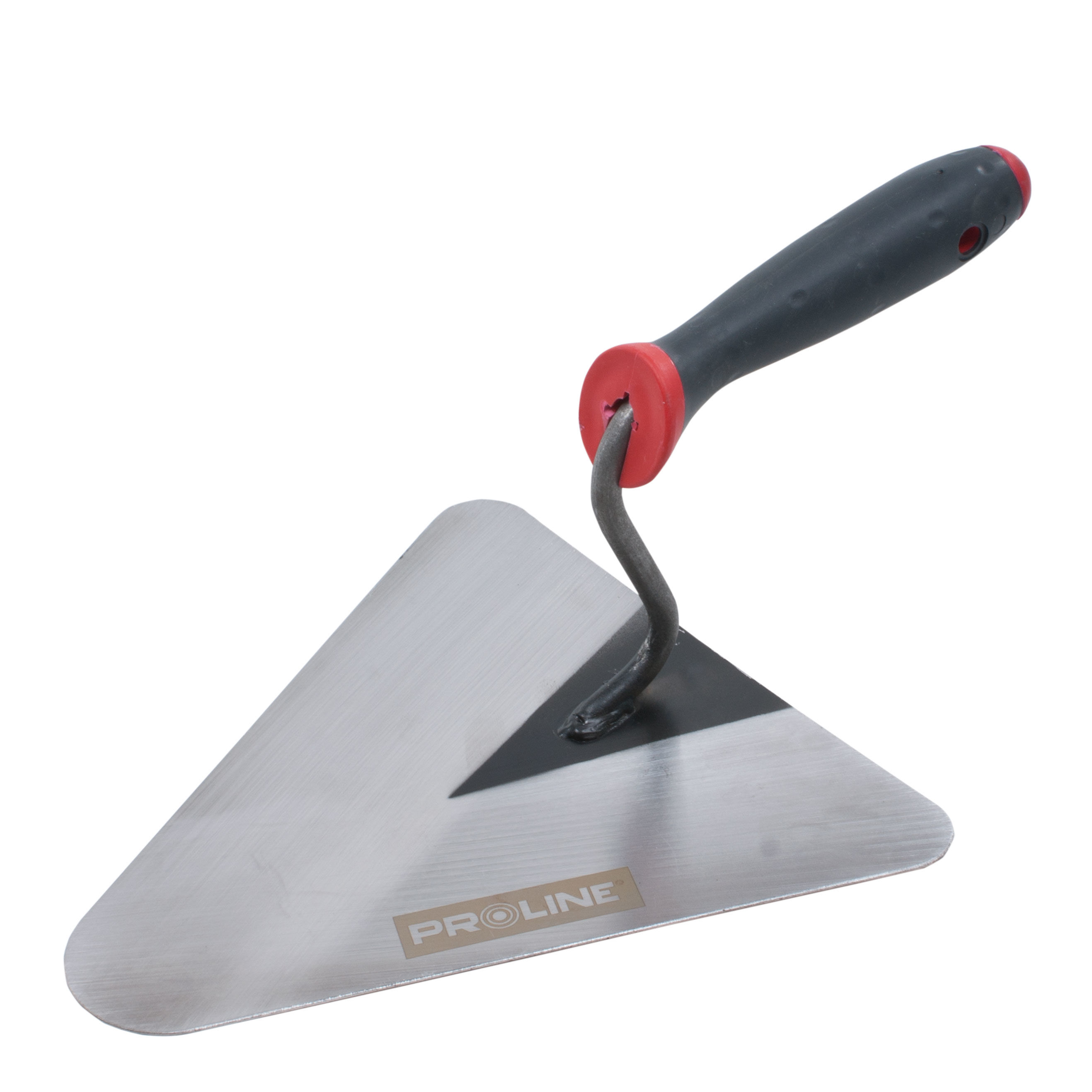 61583--Kielnia trójkątna stal.200 sz.196mm d.202mm r.plast.proline