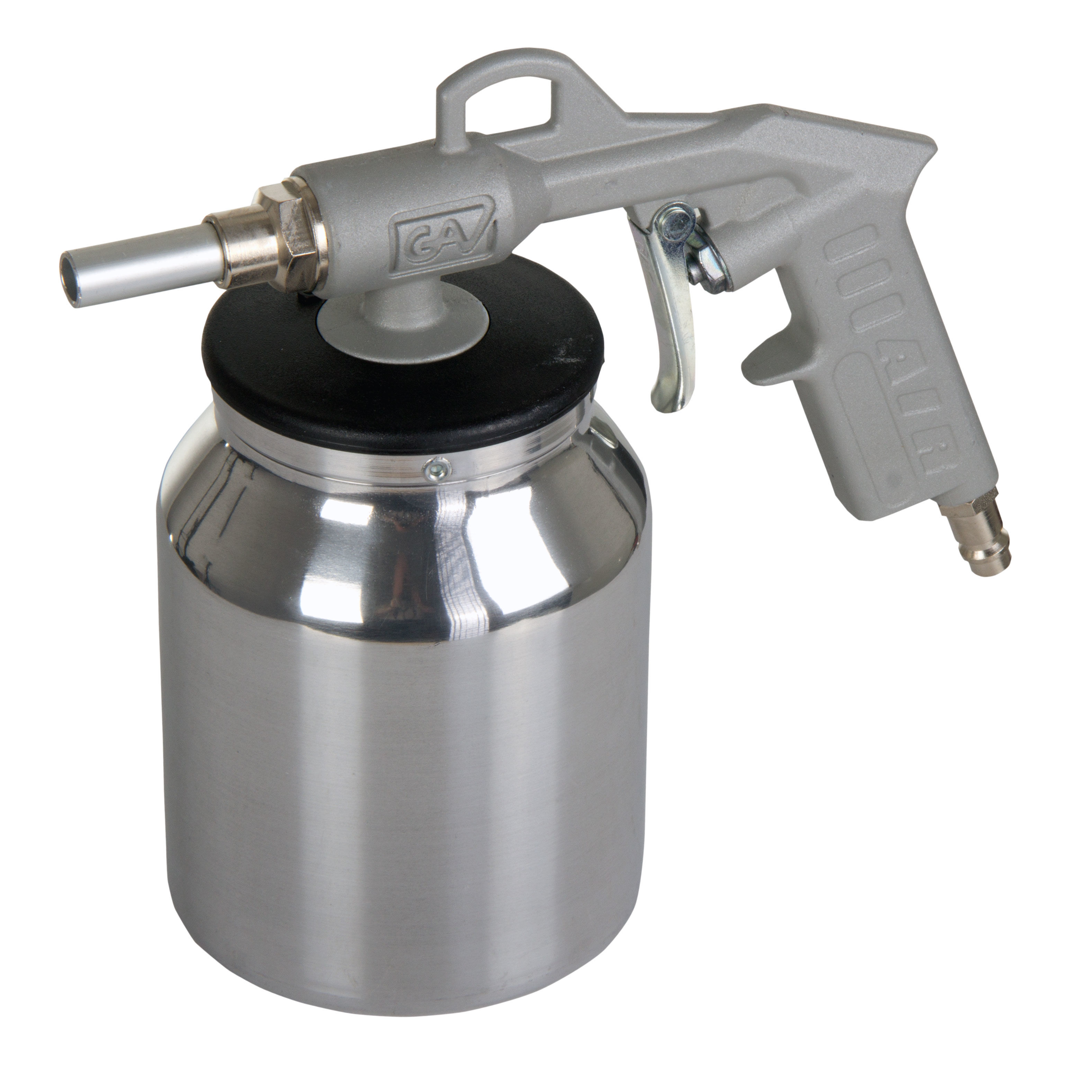 66203--66203 Pistolet do zabezpieczeń antykorozyjnych ze zbiornikiem, GAVZbiornik: 1000 cm3 (1 litr)Zużycie powietrza: 250-300 l/minCiśnienie pracy: 6-8 barSzybkozłączka: 1/4"