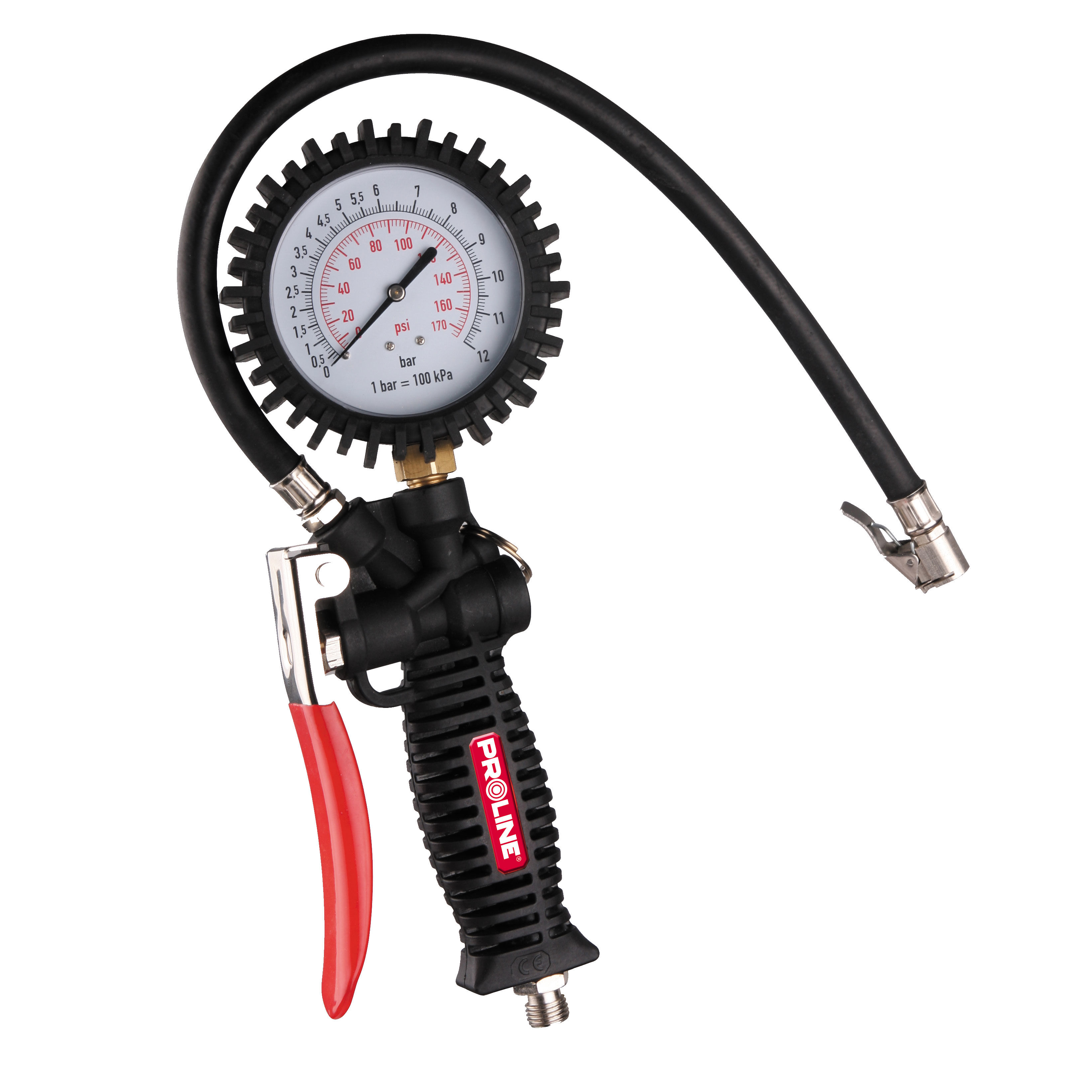 66349--Pistolet do pompowania z manometrem premium, proline, ce