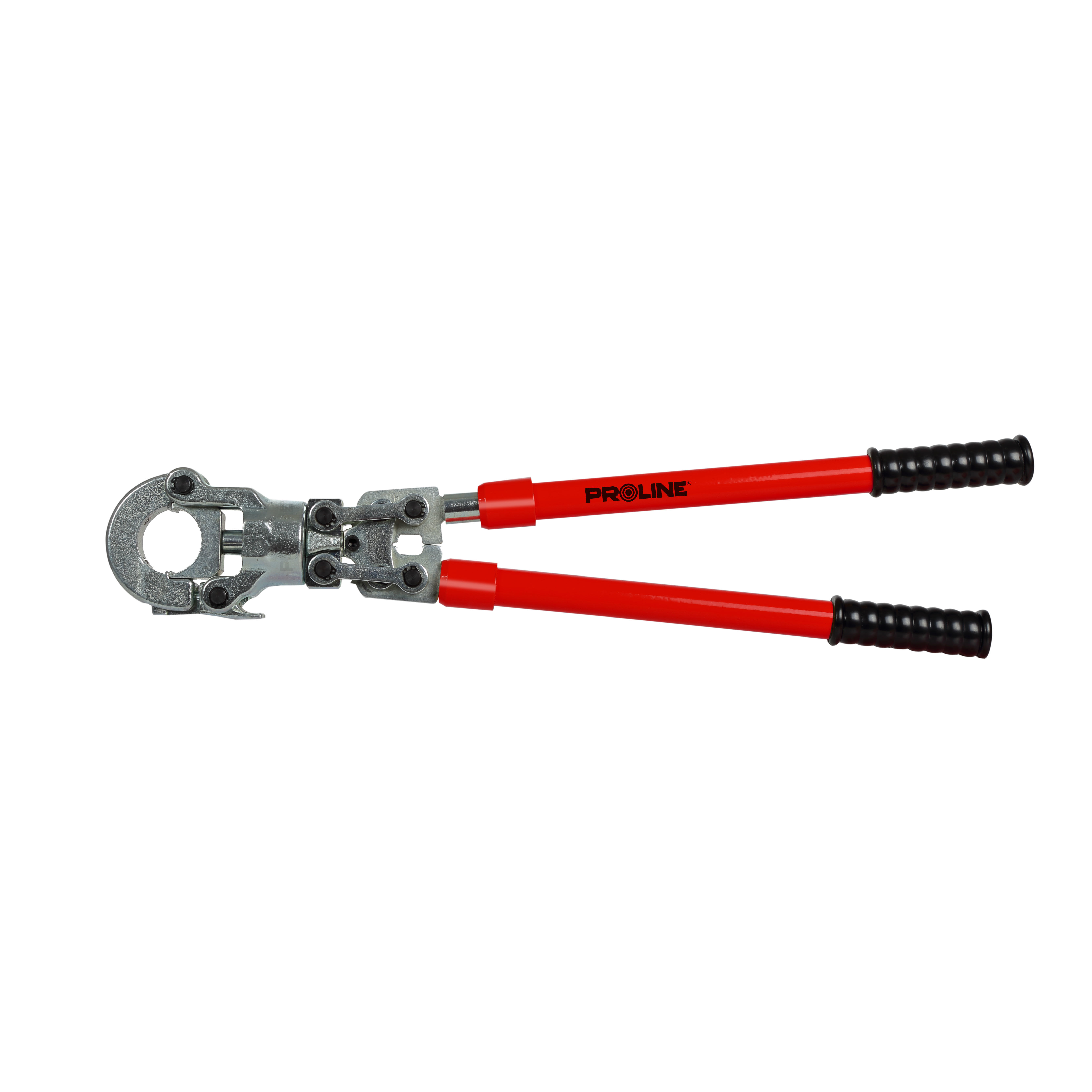 67240--Specyfikacja:Zaciskacz do złączek PEX -AL-PEX, 4 matryce na wyposażeniu.Głowica obrotowa 360&amp;#730;Osobno matryce do dokupienia (PROLINE 67241-16mm, 16242-20mm, 16243-26mm, 16244-32mm)