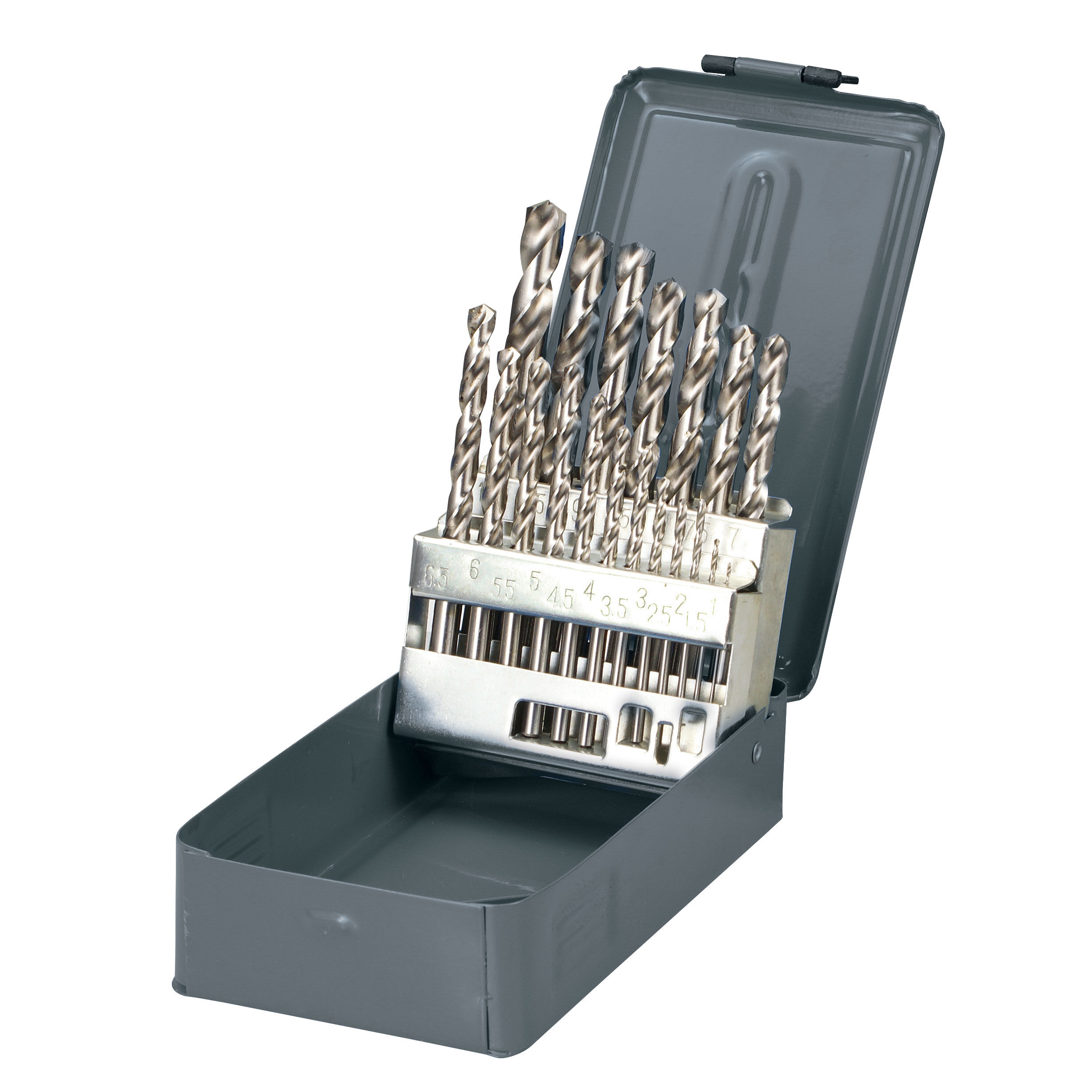 77219--Wiertła do metalu hss din338 szlif. szt.19(1-10mm)  proline