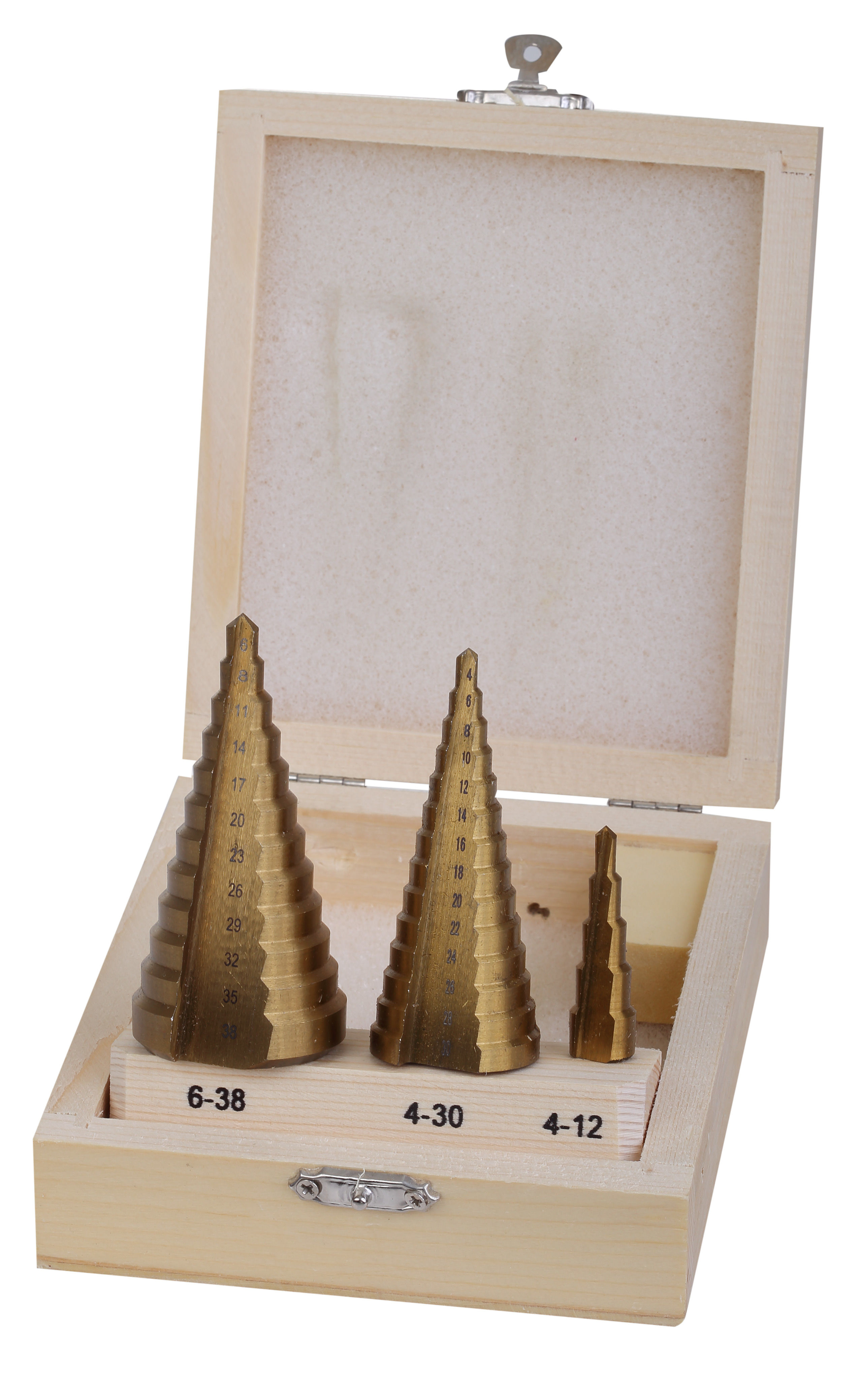 77803--Wiertła stopniowe do metalu hss tin 3szt. (4, 4,6mm) proline