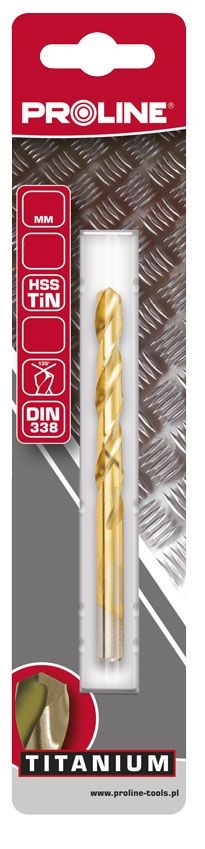 77830K--Wiertło do met hss tin din338 szlf.3.0mm szt.3 blist proline