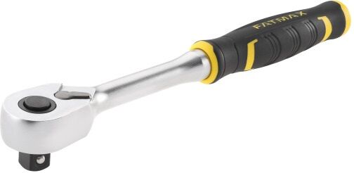 826760--Grzechotka FATMAX z mechanizmem 120-zębowym jest dwa razy silniejsza niż tradycyjna grzechotka z 60 zębami,umożliwiając pracę w ciasnych przestrzeniach.Dwustronny mechanizm zapadkowy o niskim profilu - zapobiega niezamierzonemu ruchowi i umożliwia ob