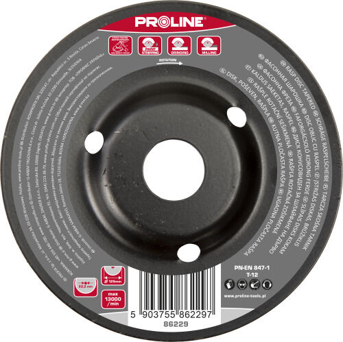 86229--Tarcza skośna tarnik grube zęby 125mm proline