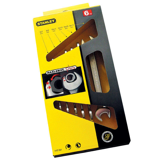 870514--Klucz płaski, kpl. 6 szt., 6-17mm    maxi-drive [k]