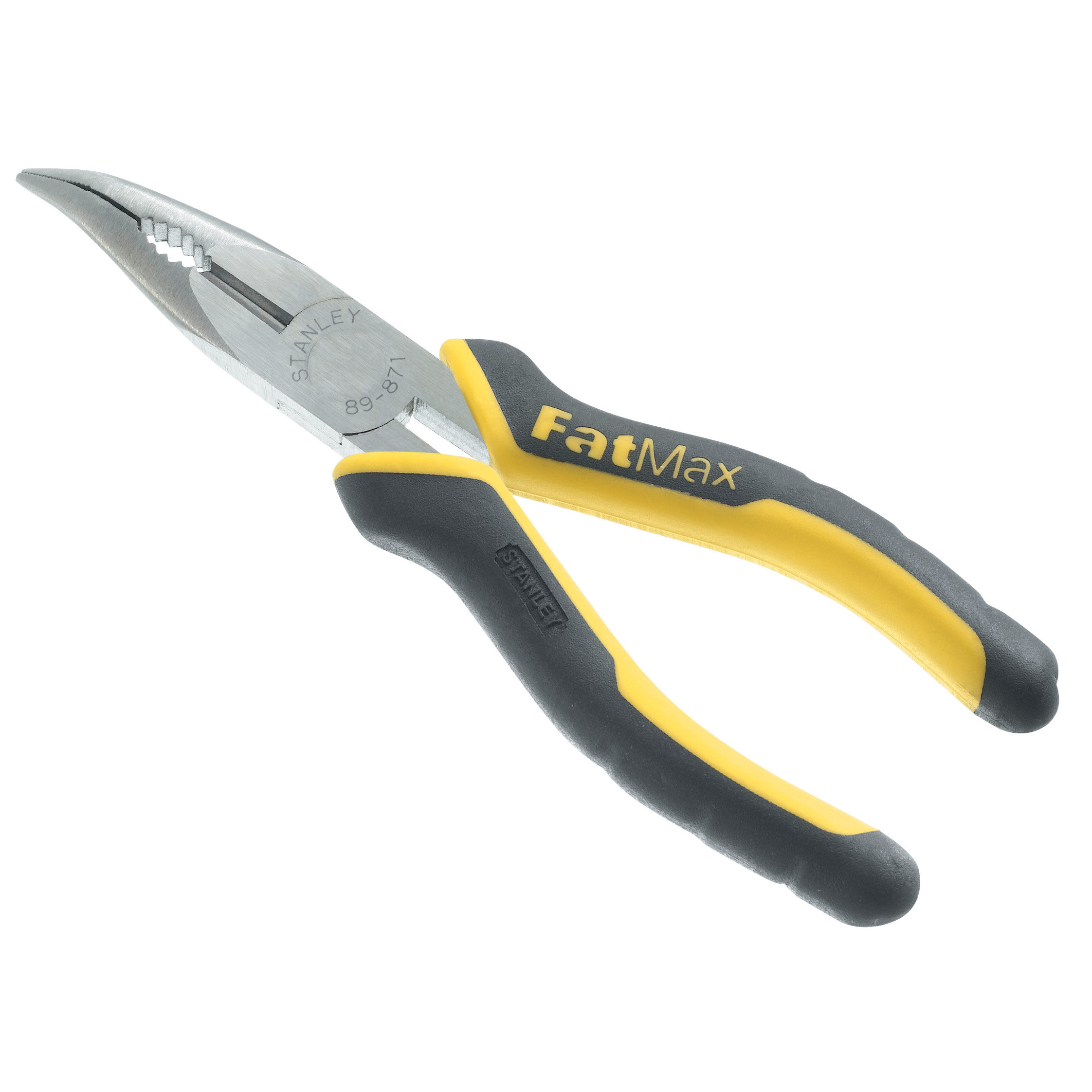 898720--Szczypce wydłużone odgięte 200 mm maxsteel [k]