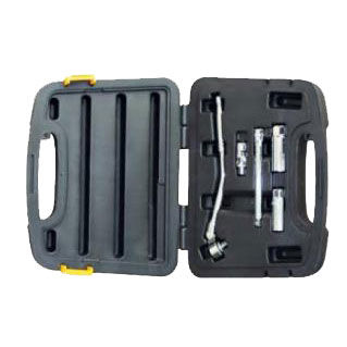 919441--Zestaw mechaniczny do wymiany świec żarowych samochodowych.W zestawie:1 uniwersalny przegubPrzedłużka do prac w trudnodostępnych miejscach2 nasadki do świecWalizka