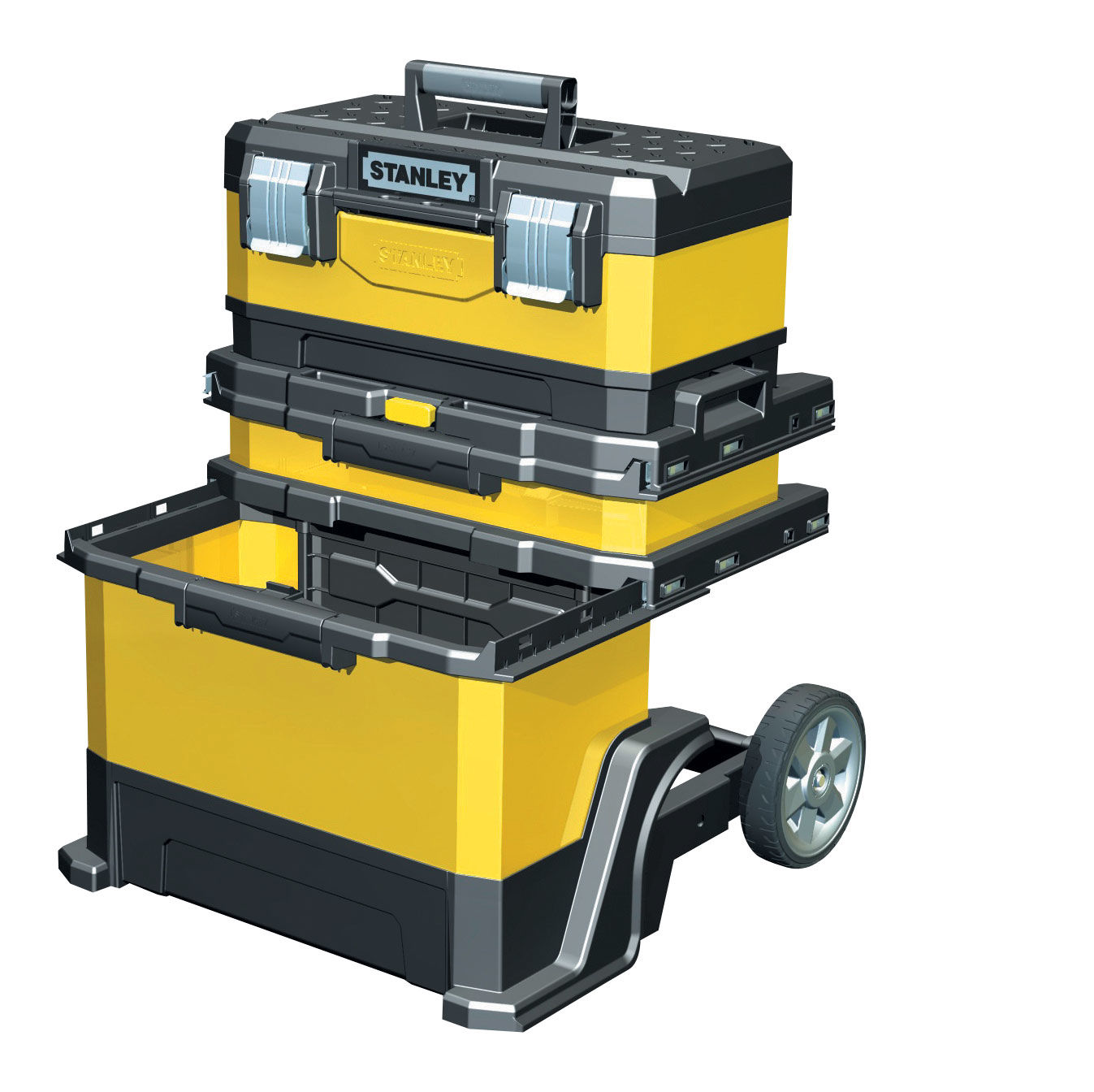 956211--Ruchomy warsztat - metal/plastik -  żółty