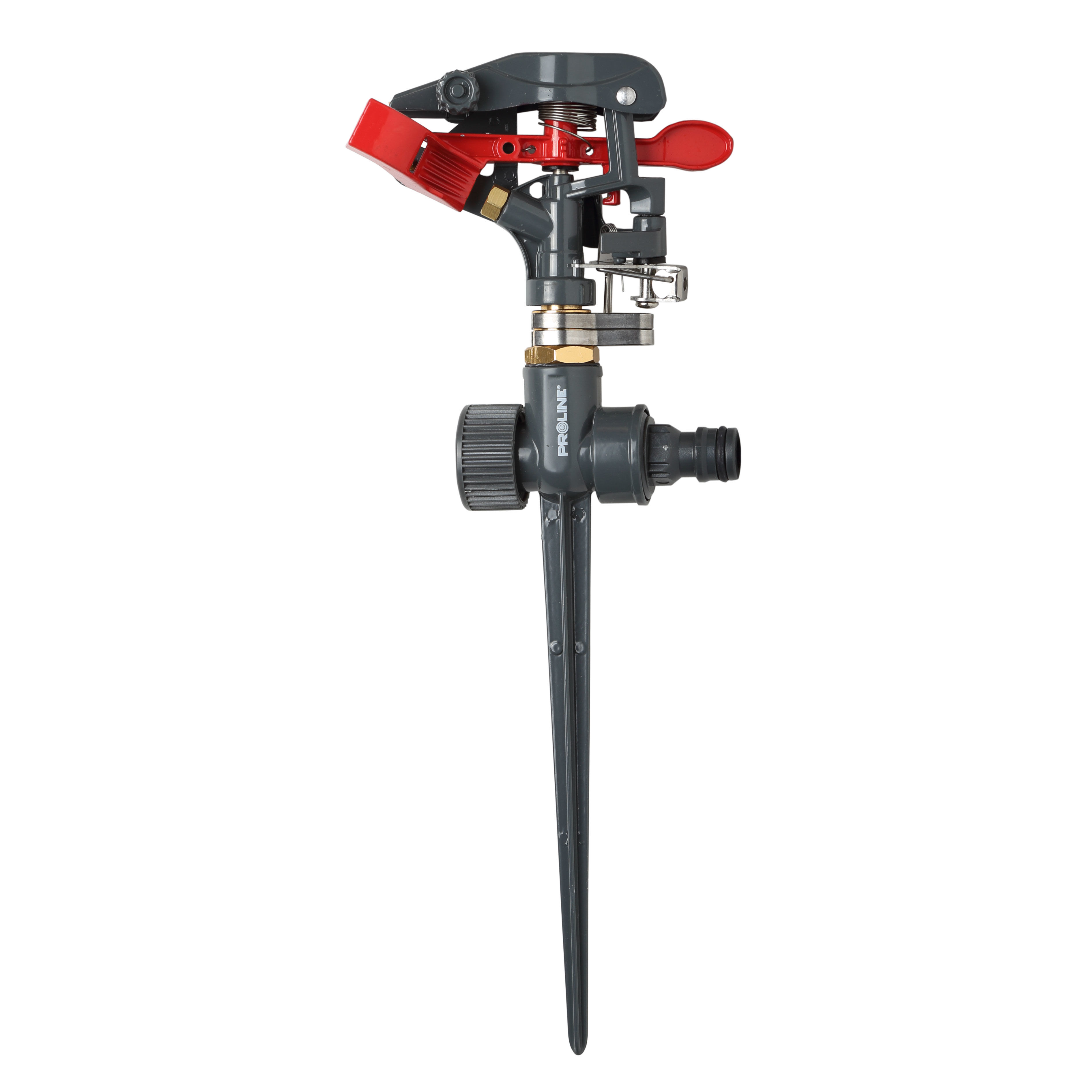 99385--99385 Zraszacz pulsacyjny, sektorowy, metalowyMetalowy zraszacz pulsacyjno sektorowy:Idealny do małych powierzchni, istnieje możliwość podłączenia kilku zraszaczy jednocześniePow. zraszania 550 m2, zasięg ok. 13,3 m, max. zakres ok. 340&amp;deg;