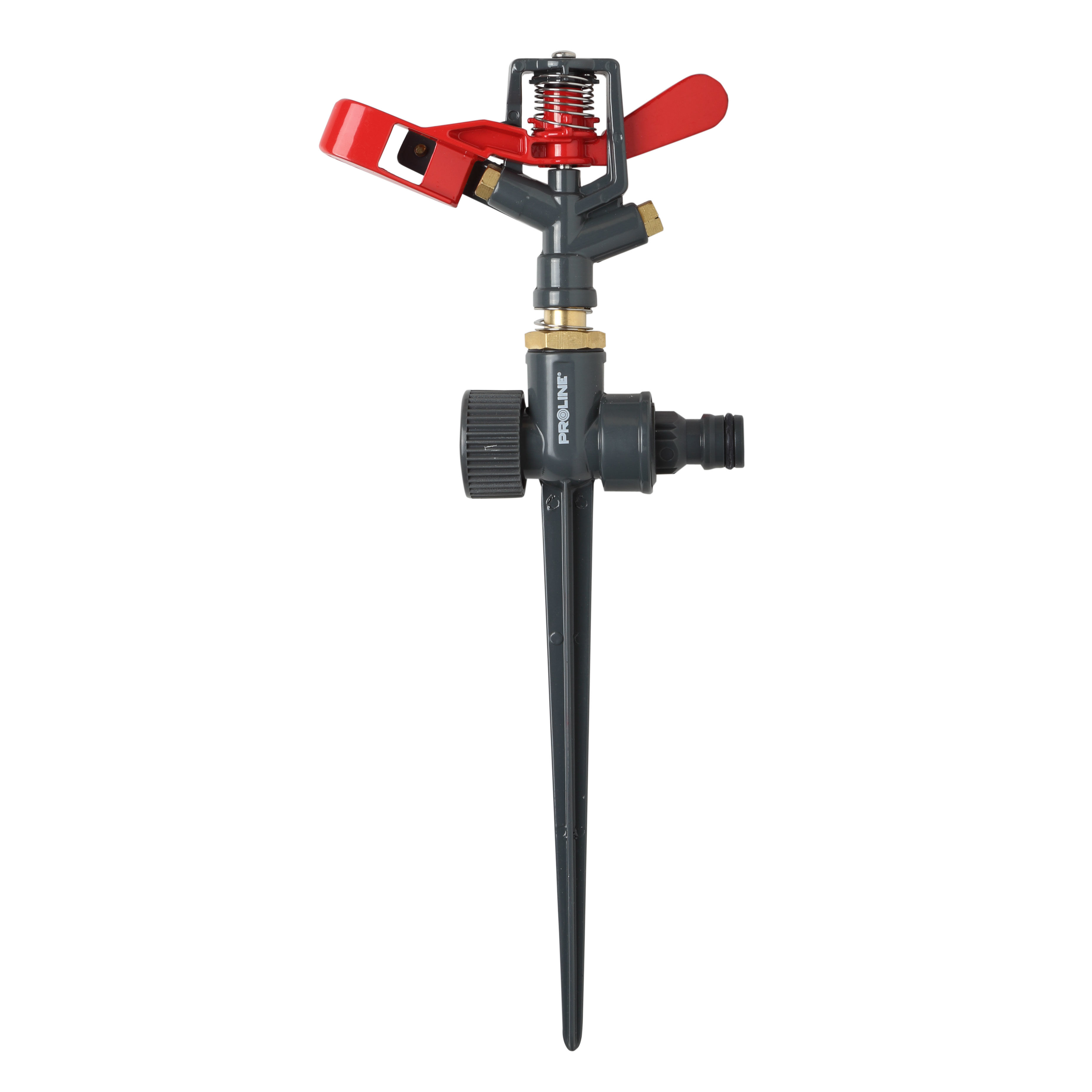 99387--99387 Zraszacz pulsacyjny 360 stopni metalowy, ProlineMetalowy zraszacz pulsacyjny 360pow. zraszania 532 m2, zasięg ok. 3 m, 360&amp;deg;