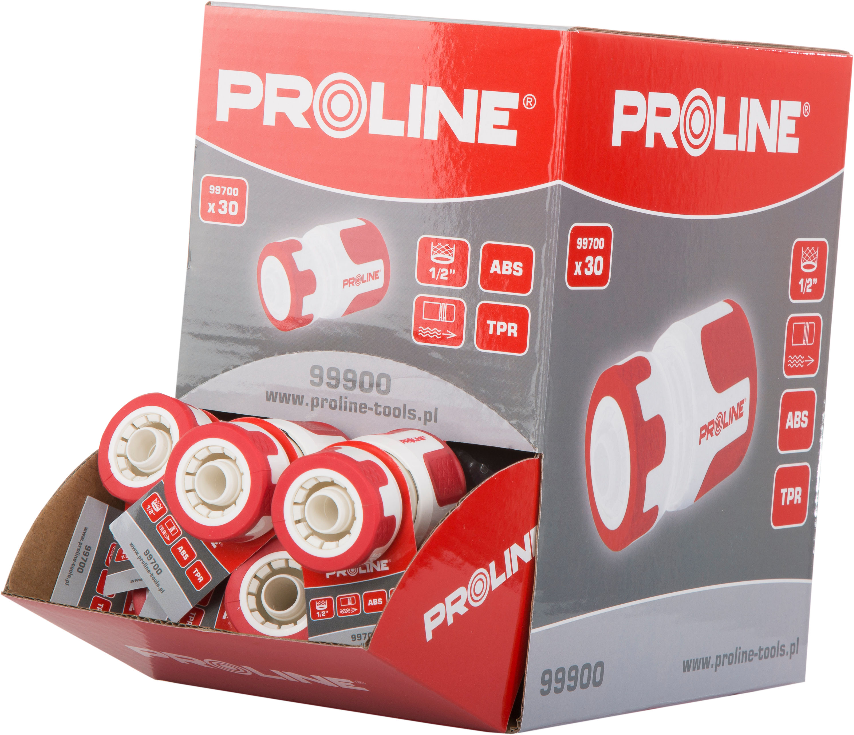99900--Zestaw szybkozłącze przelotowe 1/2" 30 szt. proline