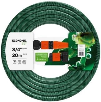 CF10102--Zestaw: wąż eco 3/4" 20m, przyłacze, 2*szybkozł.,końc.zrasz