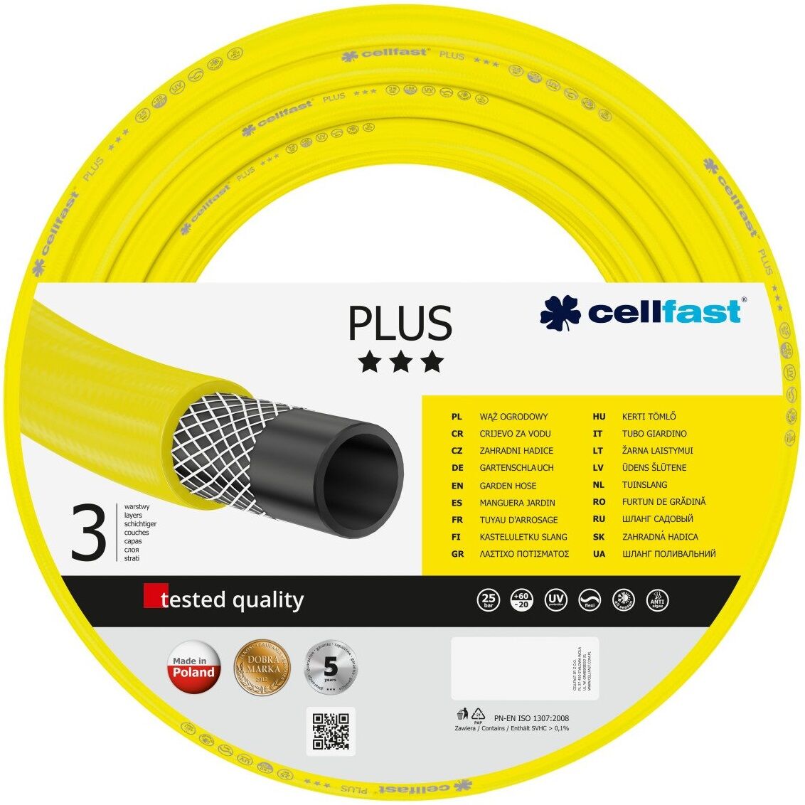 CF10750S--Dane techniczneProducent CellfastWąż ogrodowy economic Śrfednica fi= 1/2" Długość 70m szpulaKod produktu CF10750SUwaga! Wąż sprzedawany jest bez szpuli!