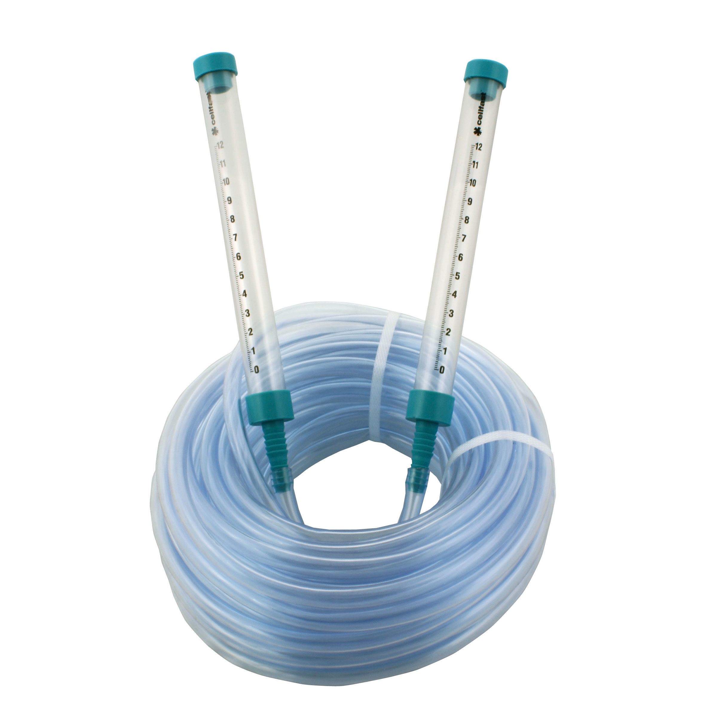 CF22100--CF22100 Poziomnica wodna wężowa 15m, CellFastDane techniczne:Dwie fiolki połączone rurkąUłatwia wypoziomowanie oddalonych od siebie punkt&amp;oacute;wPodziałka co 1mmDostępne długości 15 i 25 m