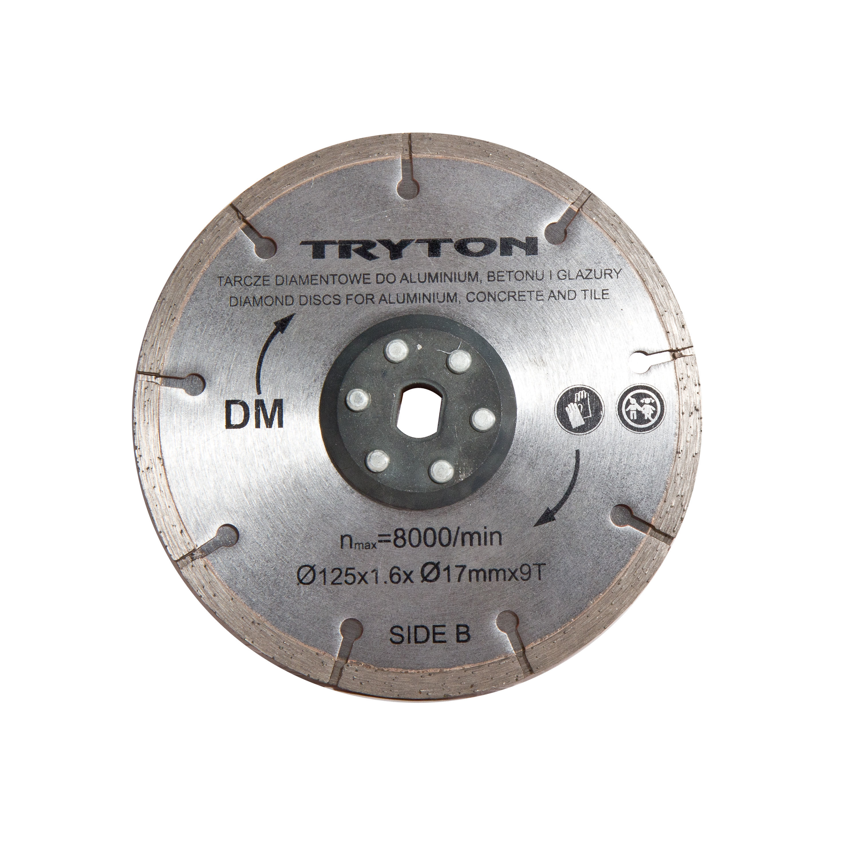 EATPD02--EATPD02 Tarcze diamentowe 125x30mm paraPodw&amp;oacute;jna tarcza diamentowa 125 mm do pilarki dwutarczowej TPD860K:Podw&amp;oacute;jna tarcza diamentowa do cięcia glazury, kamieniaŚrednica: 125x1.6 [mm]