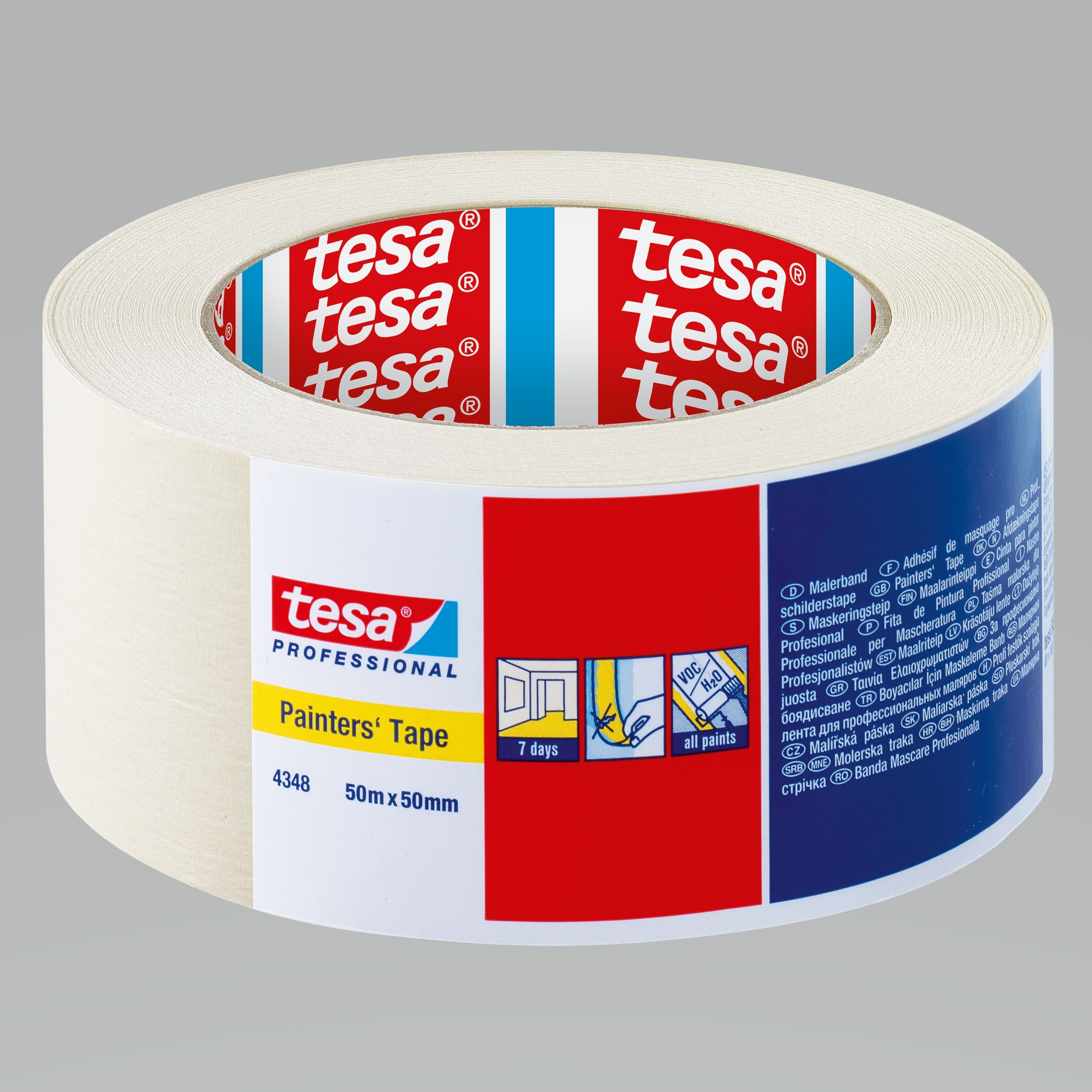 H0434819--Taśma profesjonalna malarska do wnętrz 7 dni 50m:50mm