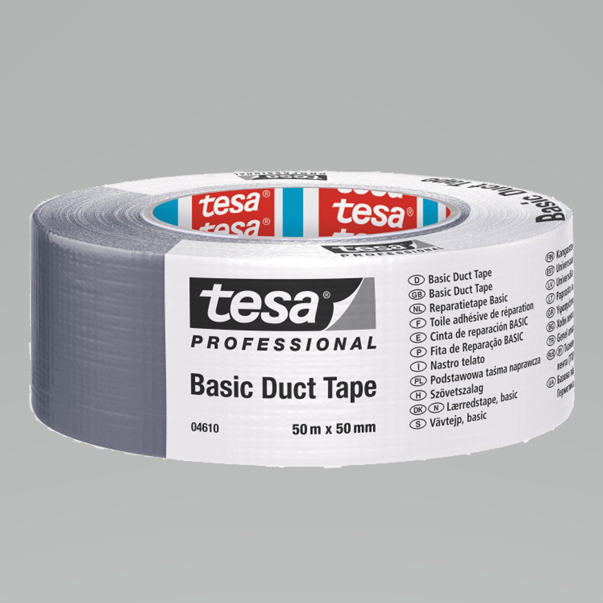 H0461000--Taśma naprawcza tesabasic 50m:50mm srebrna