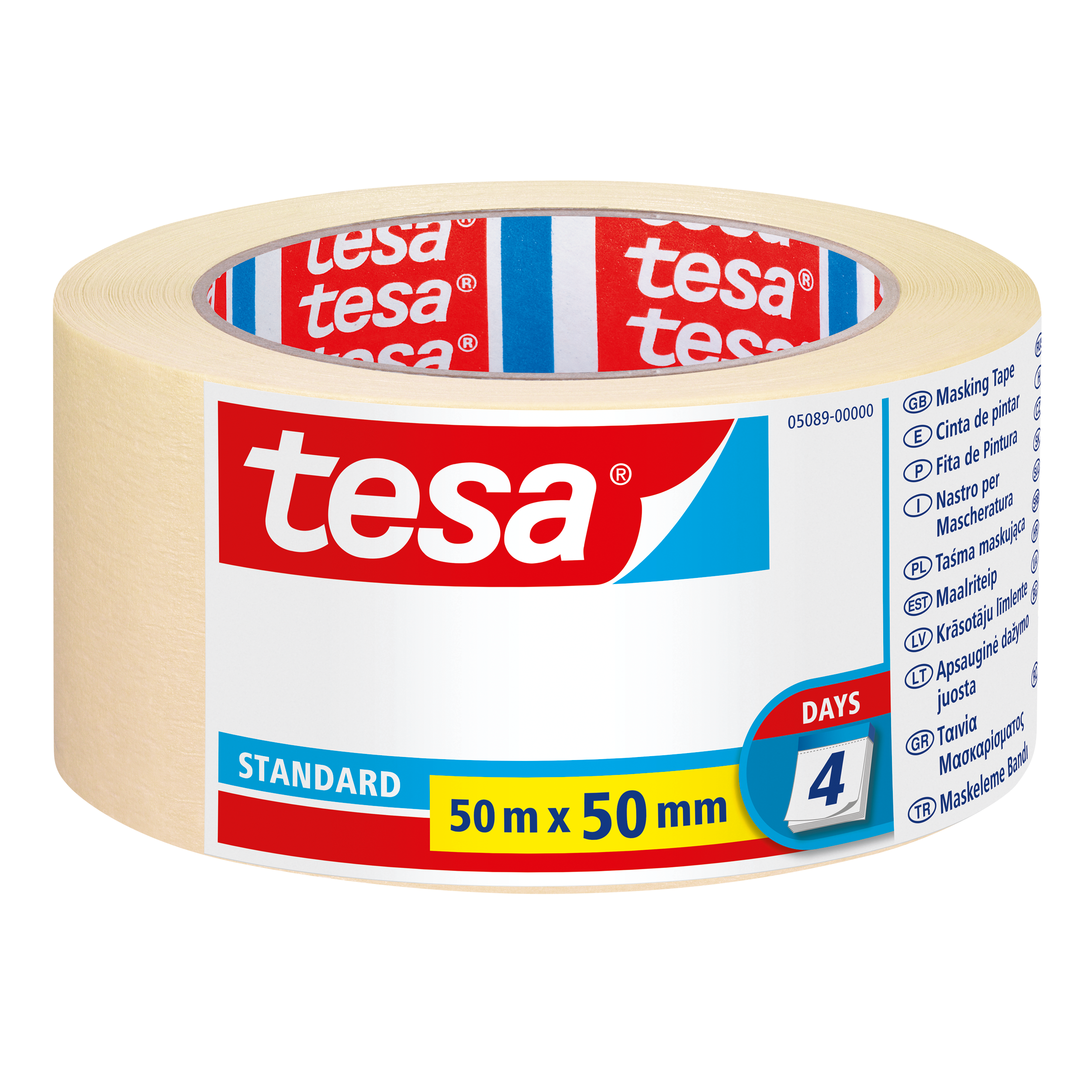 H0508900--Uniwersalna taśma malarska, przeznaczona do szybkiego zabezpieczania powierzchni podczas malowania. Stosowana r&amp;oacute;wnież do mocowania, pakowania czy łączenia element&amp;oacute;w papierowych. Wykazuje trwałość przez dwa dni od aplikac