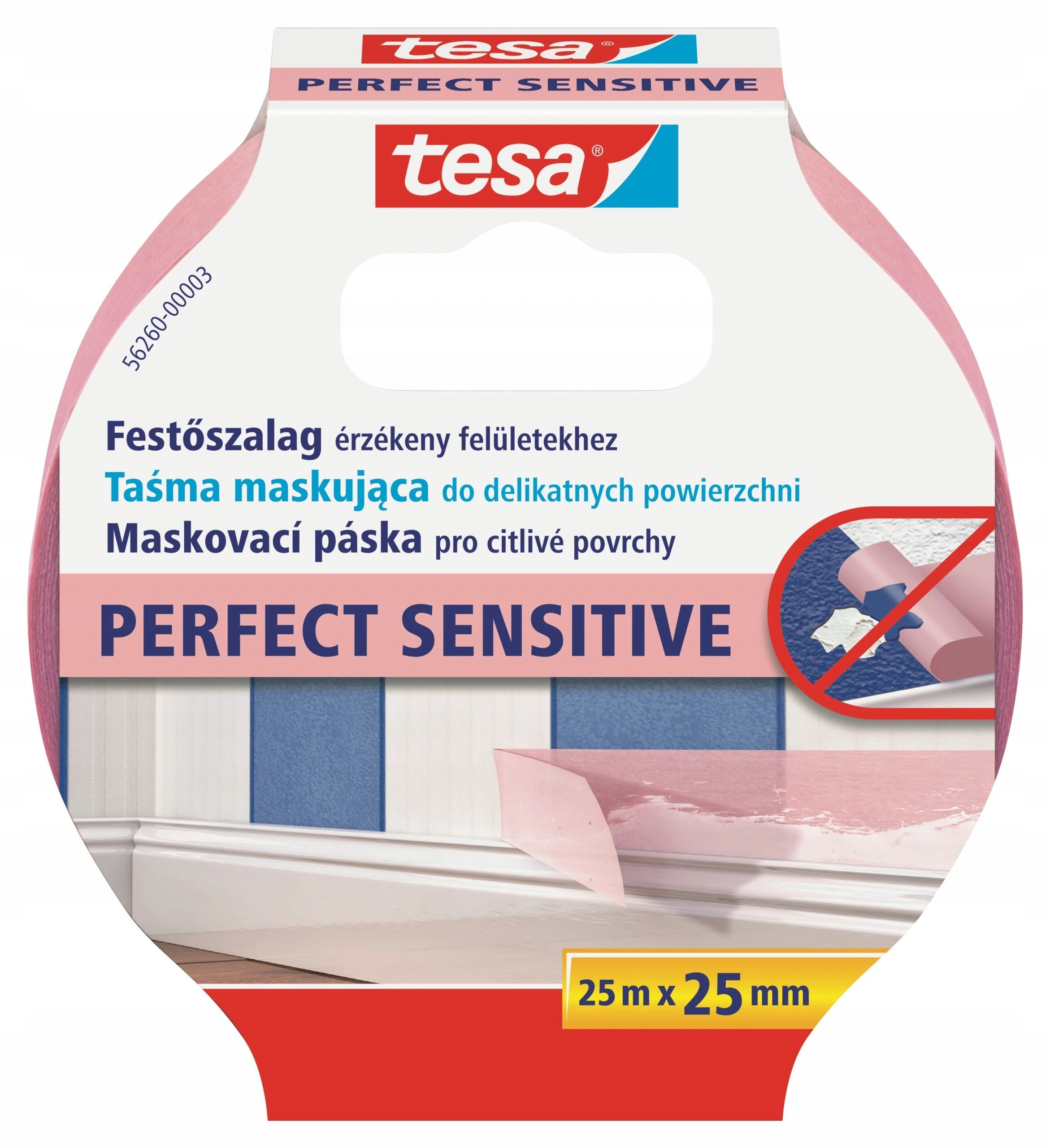 H5626000--Taśma malar.precyz.do wnętrz 7dni 25m:25mm,róż[zam.h5626003]