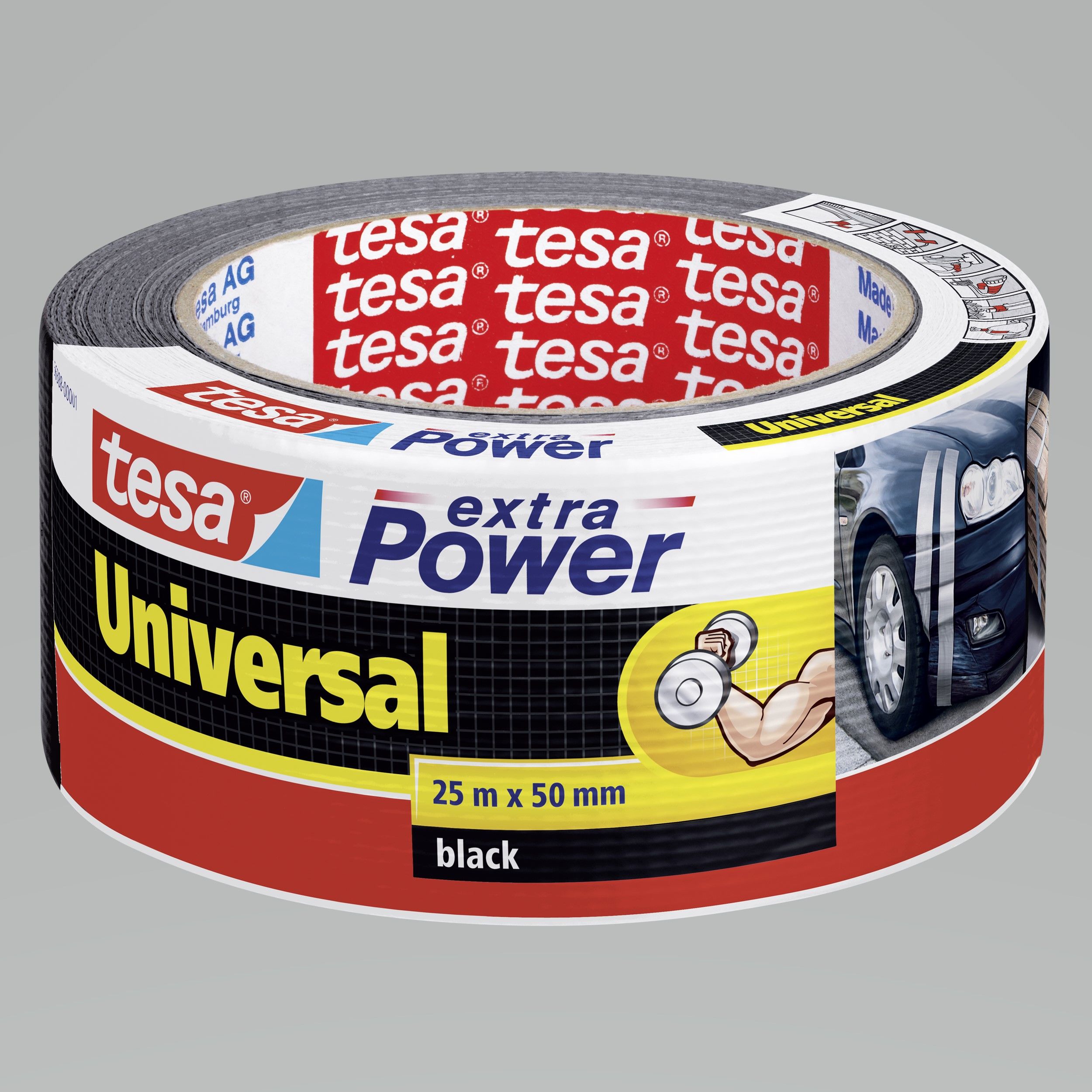 H5638801--Taśma naprawcza extrapower 25m:50mm, czarna