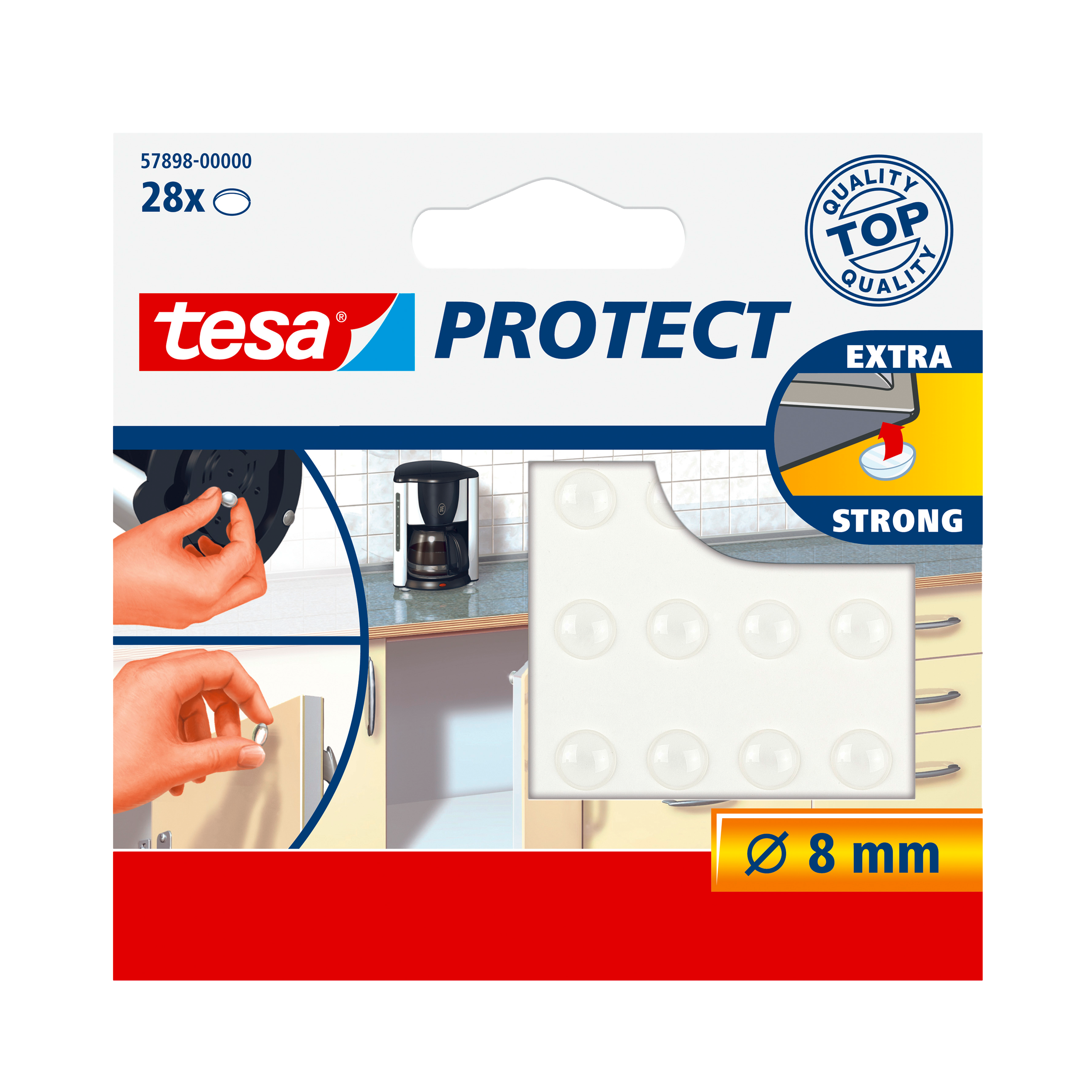 H5789800--Podkładki wygłuszające fi=8mm, 28szt.