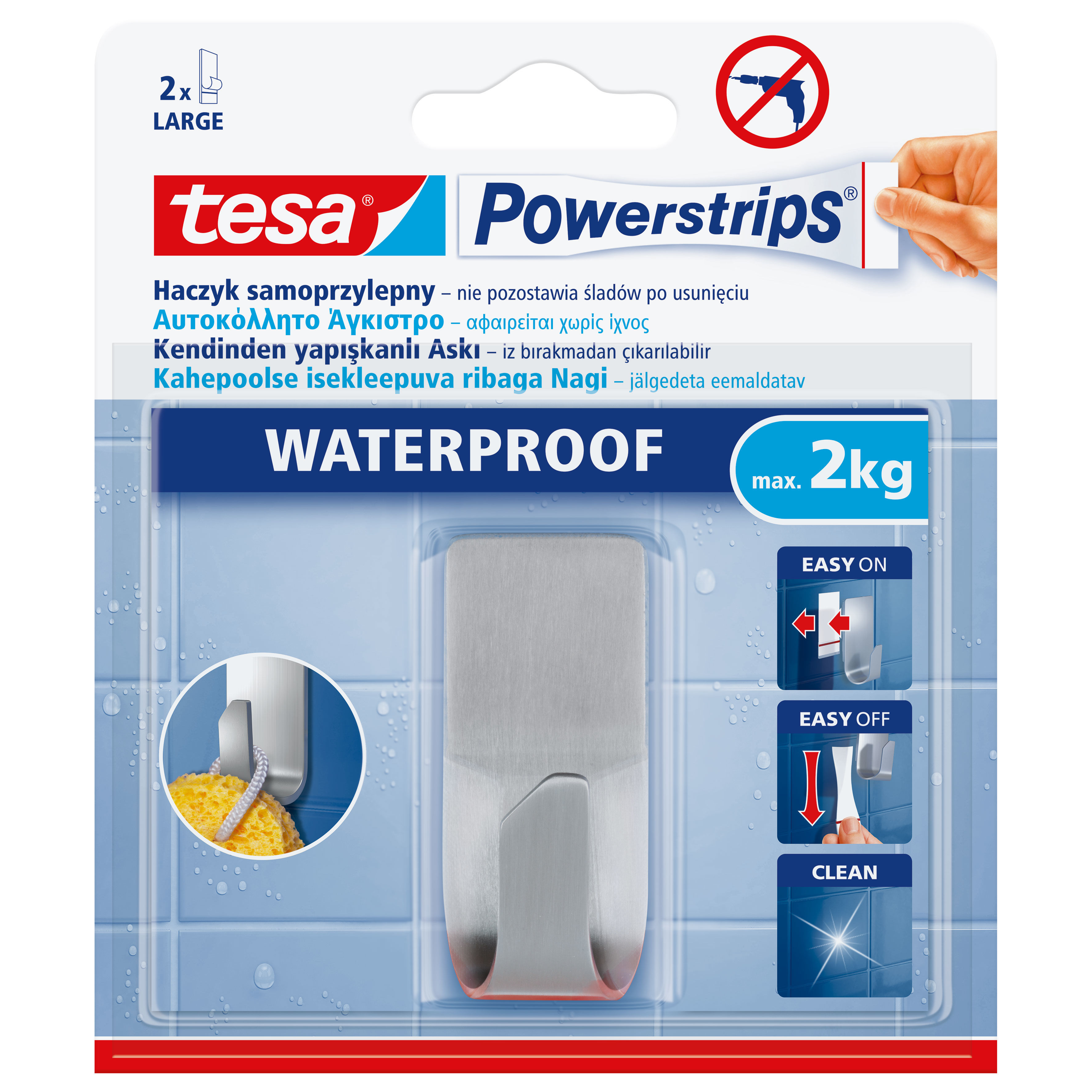 H5970704--Haczyk samoprzylepny powerstrips waterproof 1szt.prostokąt.