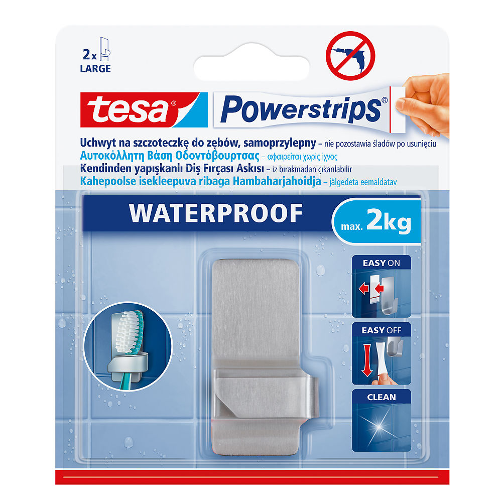 H5970804--Haczyk samoprzylepny powerstrips waterproof 1szt.do szczote.