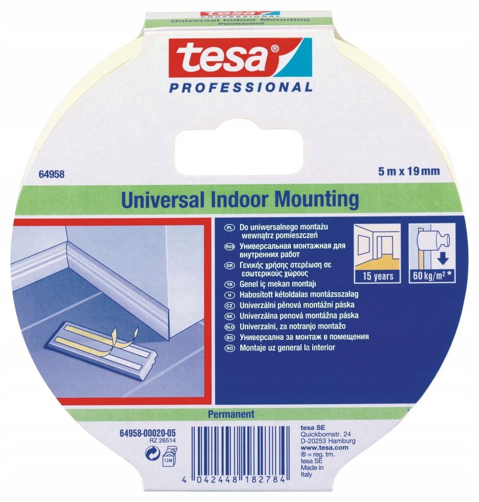 H6695807--Taśma montażowa piankowa universal 5m:19mm[h6495820]