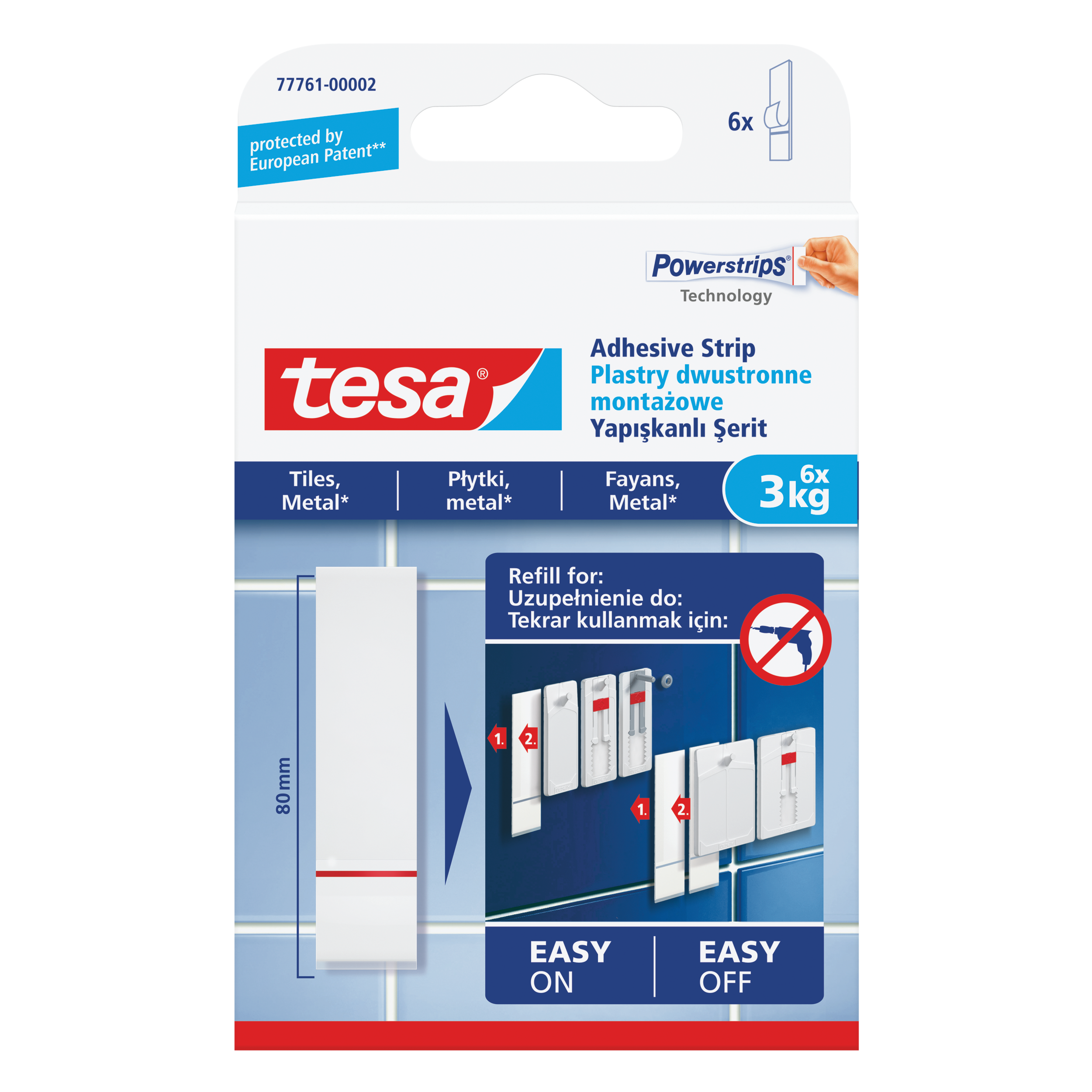 H7776102--Plastry montażowe 6szt do 3kg do płytek