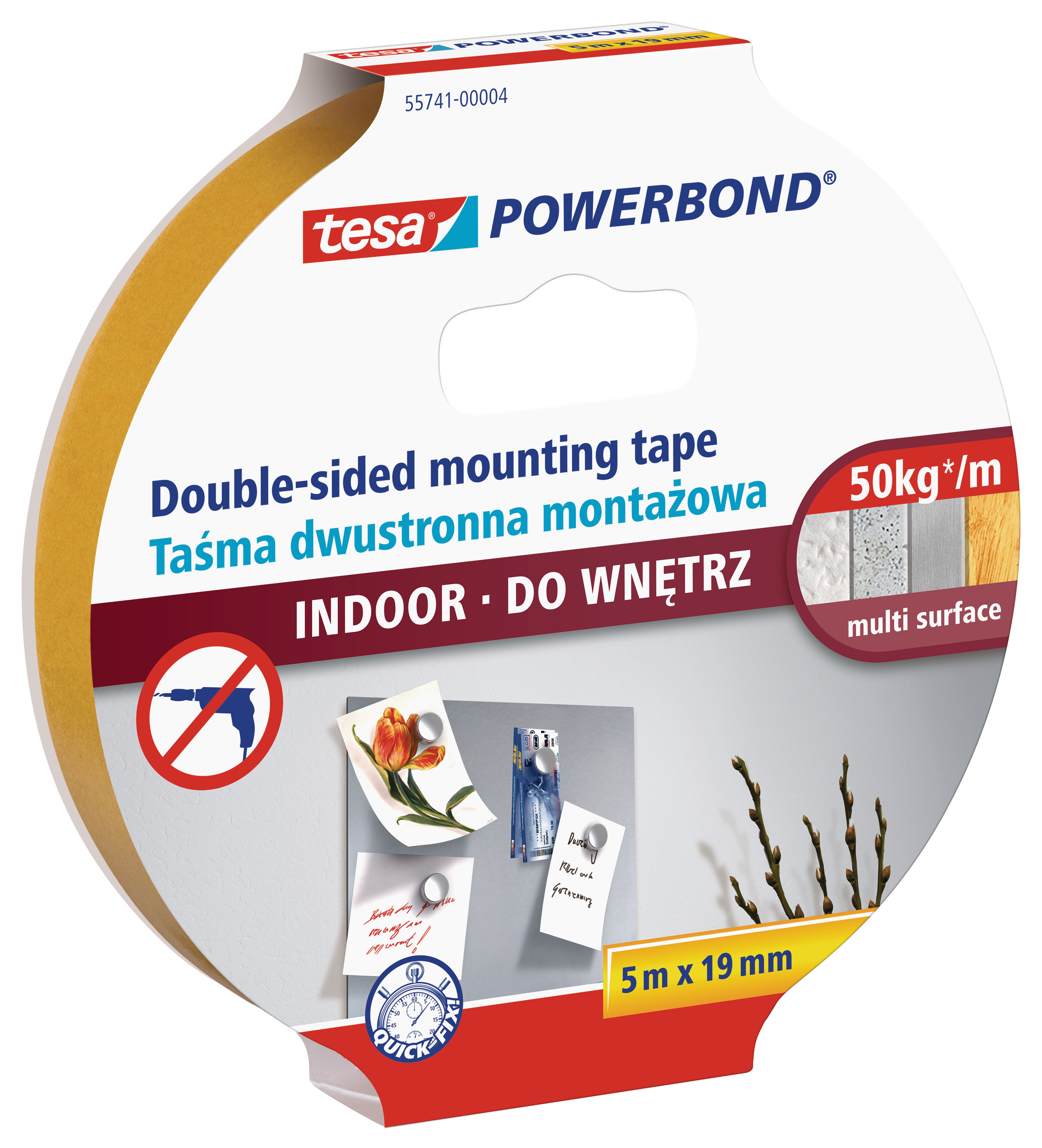 HZ557414--Taśma m.powerb.p.do wnętrz 5m:19mm(h5574104)[opis cz/sk,pl]