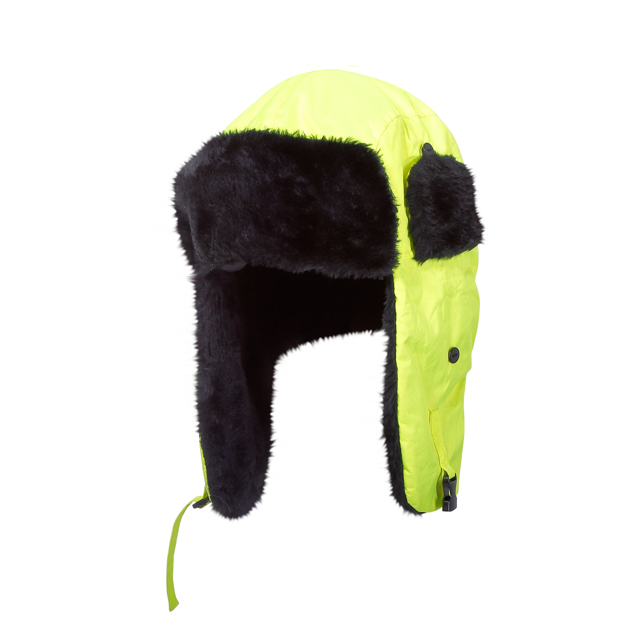 L1020200--Czapki ocieplane uszanki żółte l102020s, 12szt, ce, lahti