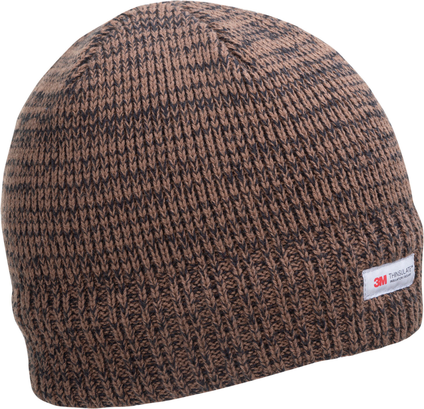 L102180S--Czapka akrylowa z ociepliną thinsulate brązowa melange,lahti