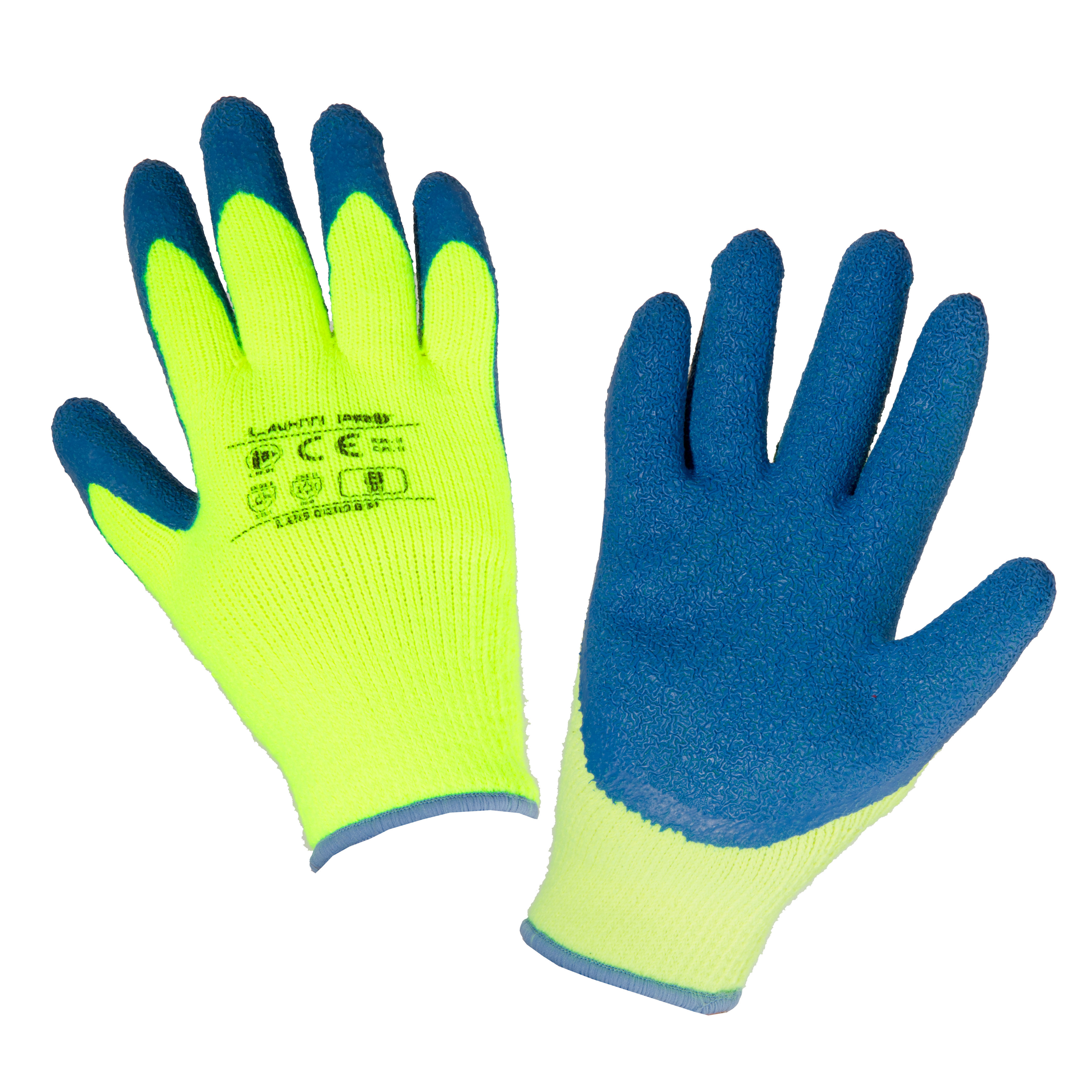 L250308K--Rękawice ociep. żół. l250308p, karta, "8", ce, lahti