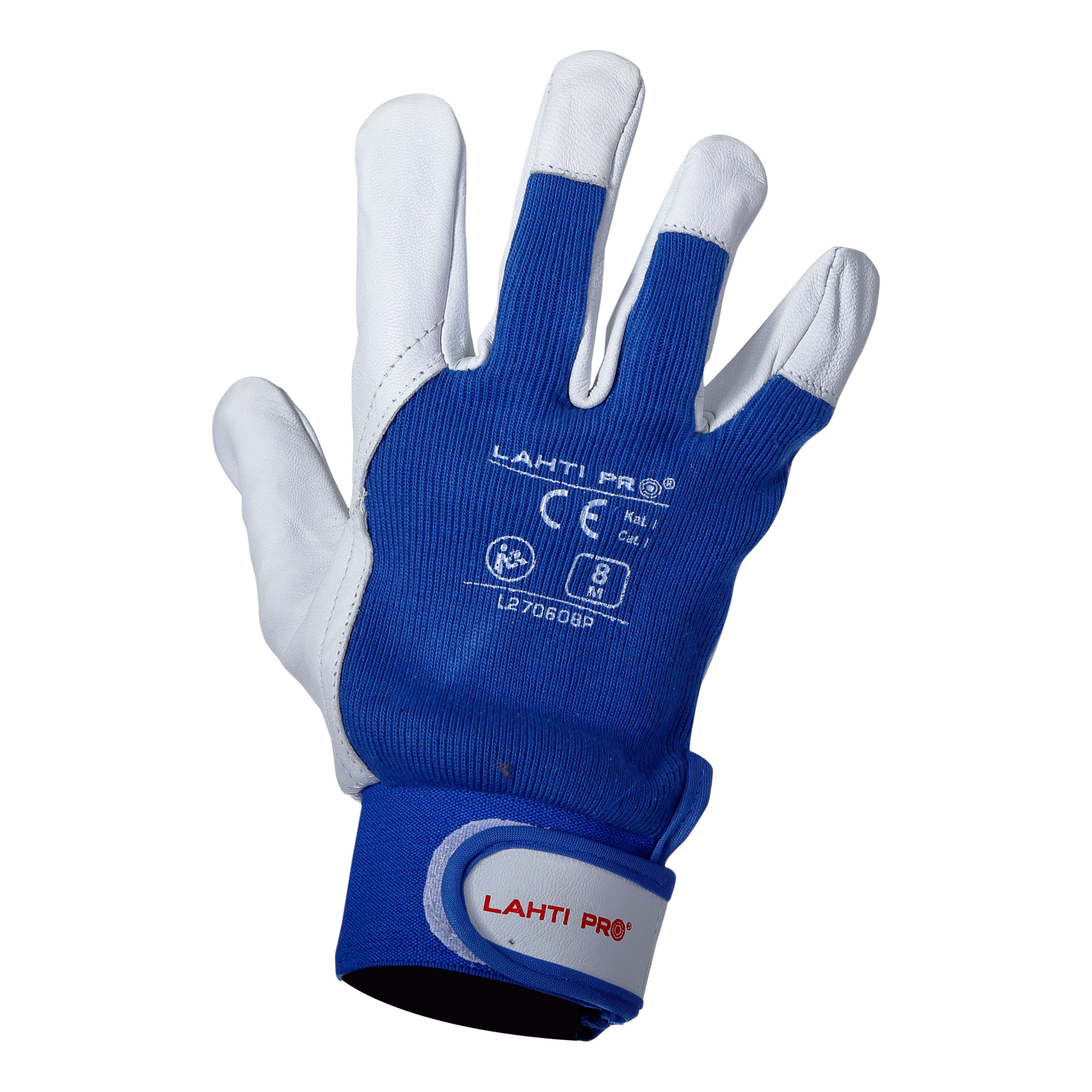 L270611K--Rękawice ze skóry koz. granat. l270611p, karta,"11",ce,lahti