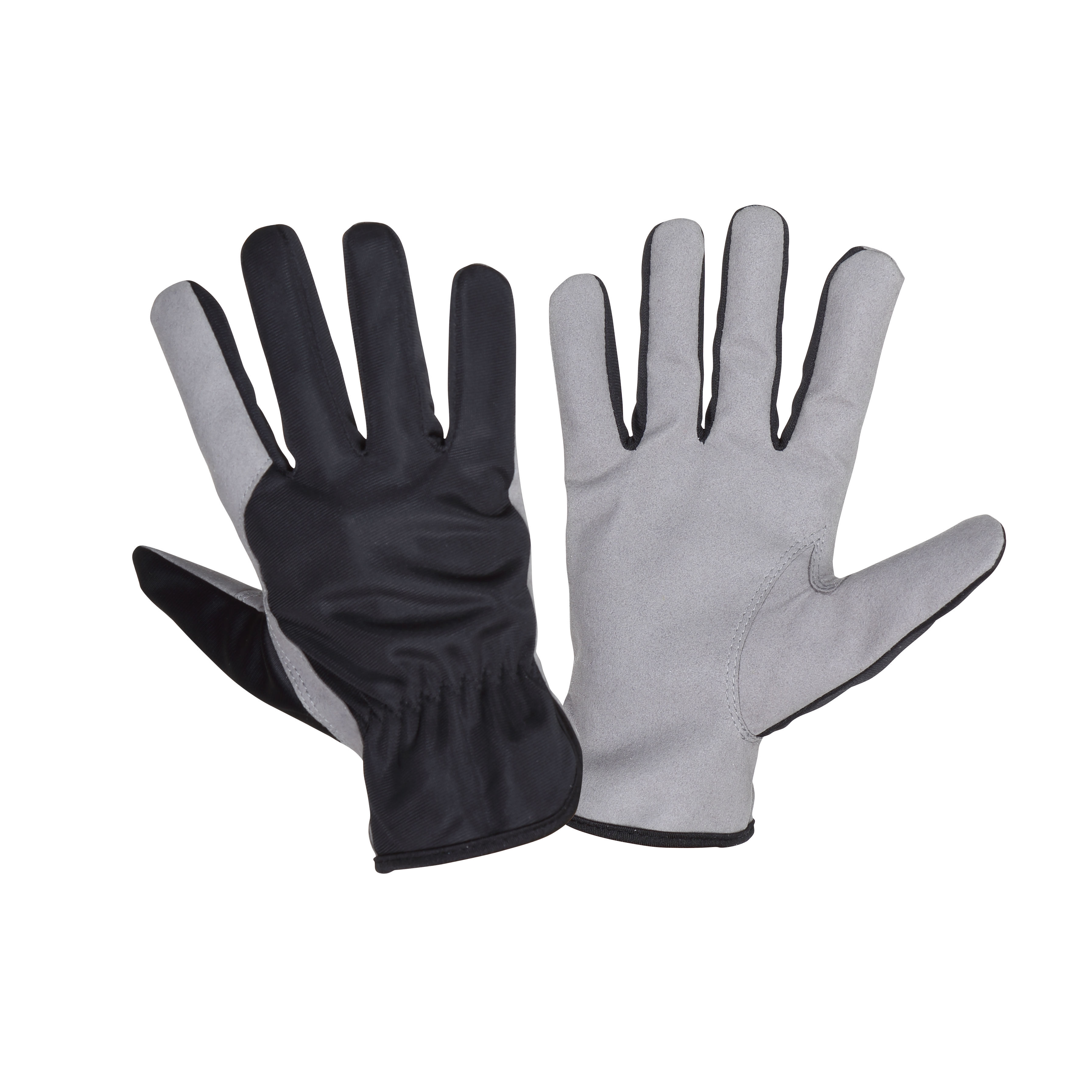 L271509K--Rękawice ze skóry synt. szare l271509p, karta, "9", ce,lahti