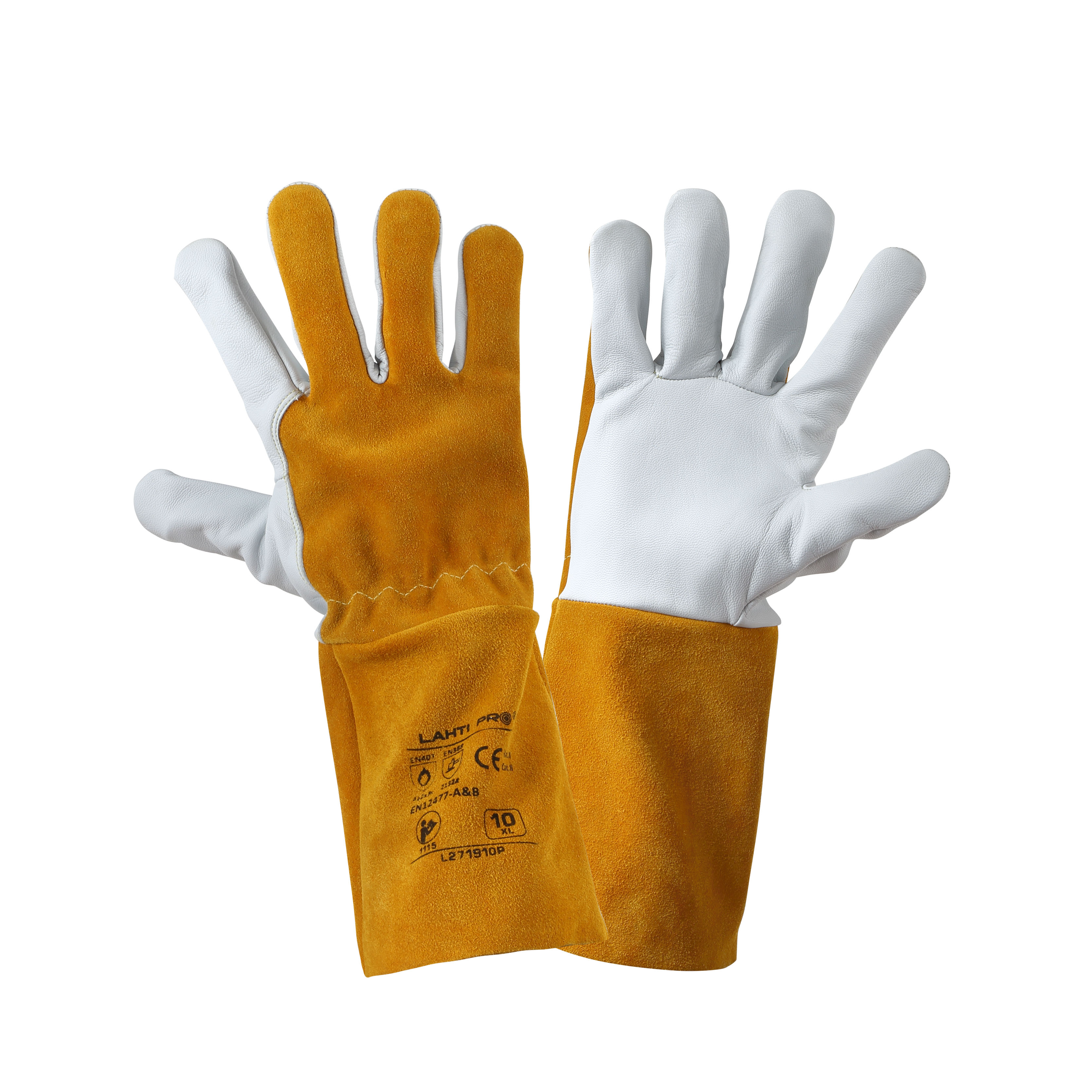 L271910K--Rękawice spaw. ze skóry koz., l271910p, karta, "10",ce,lahti