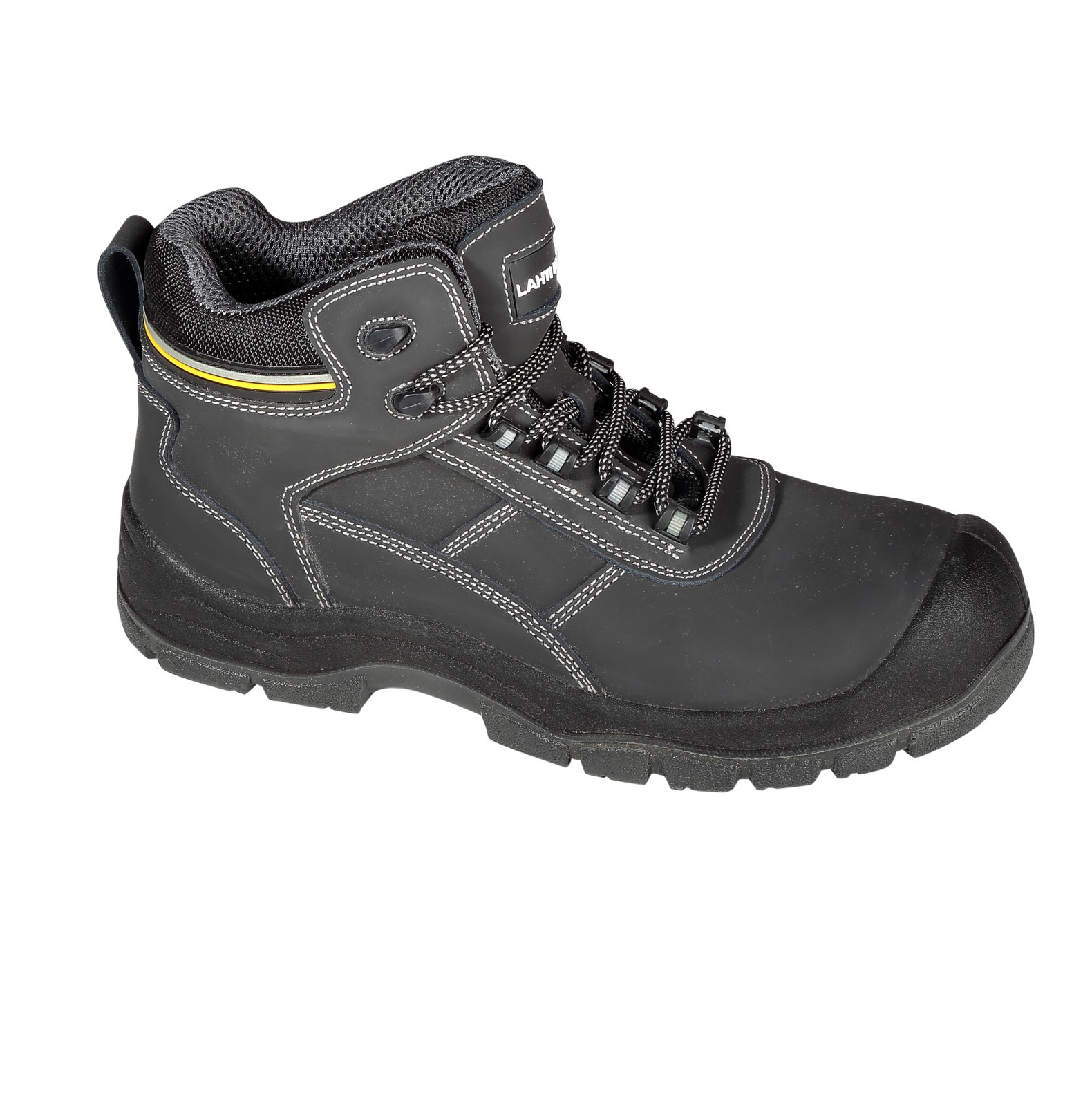 L3011340--Trzewiki nubukowe czarno-żółte, s3 src, "40", ce, lahti