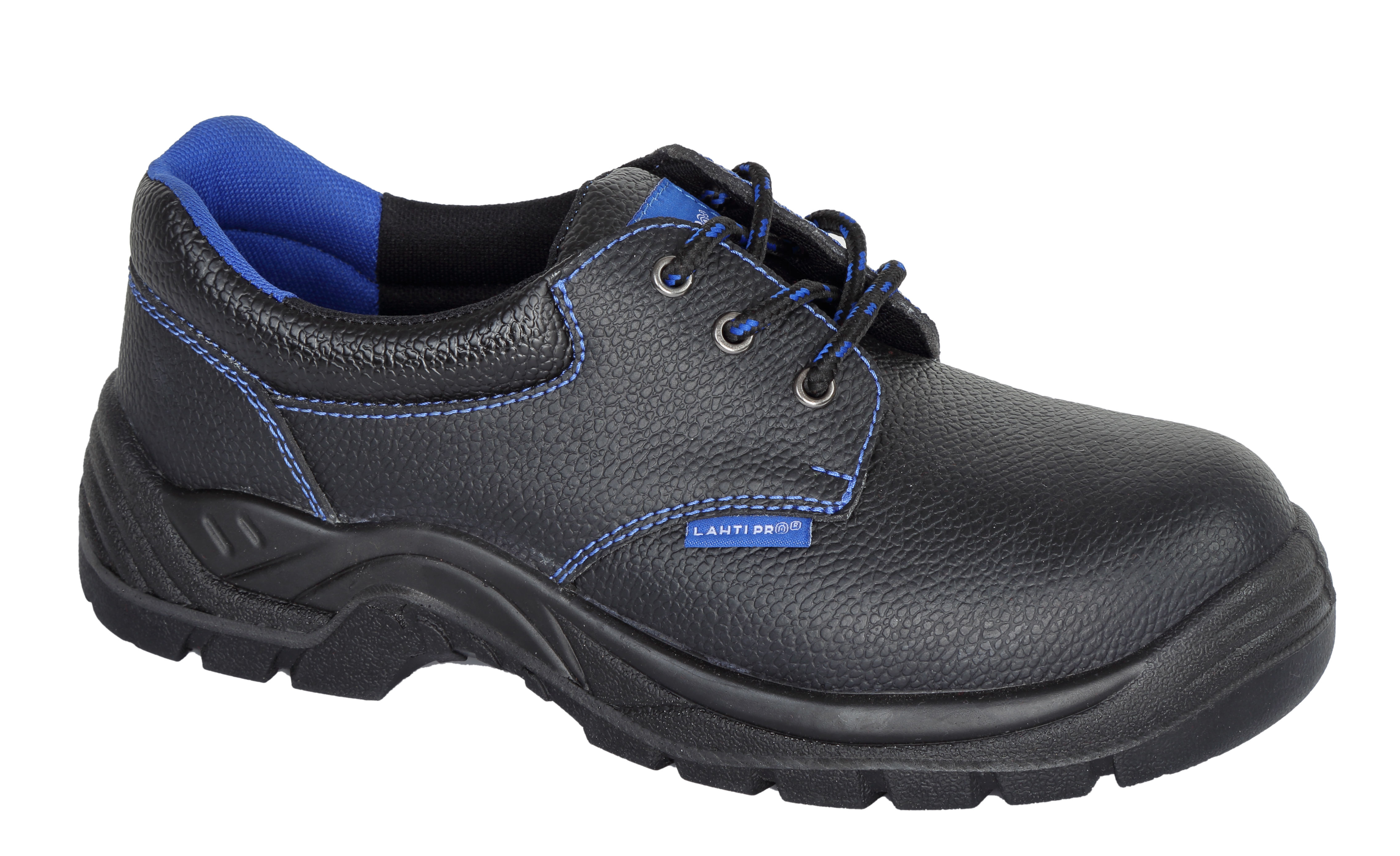 L3041943--Półbuty skórzane czar.-nieb., sb fo src, "43", ce, lahti