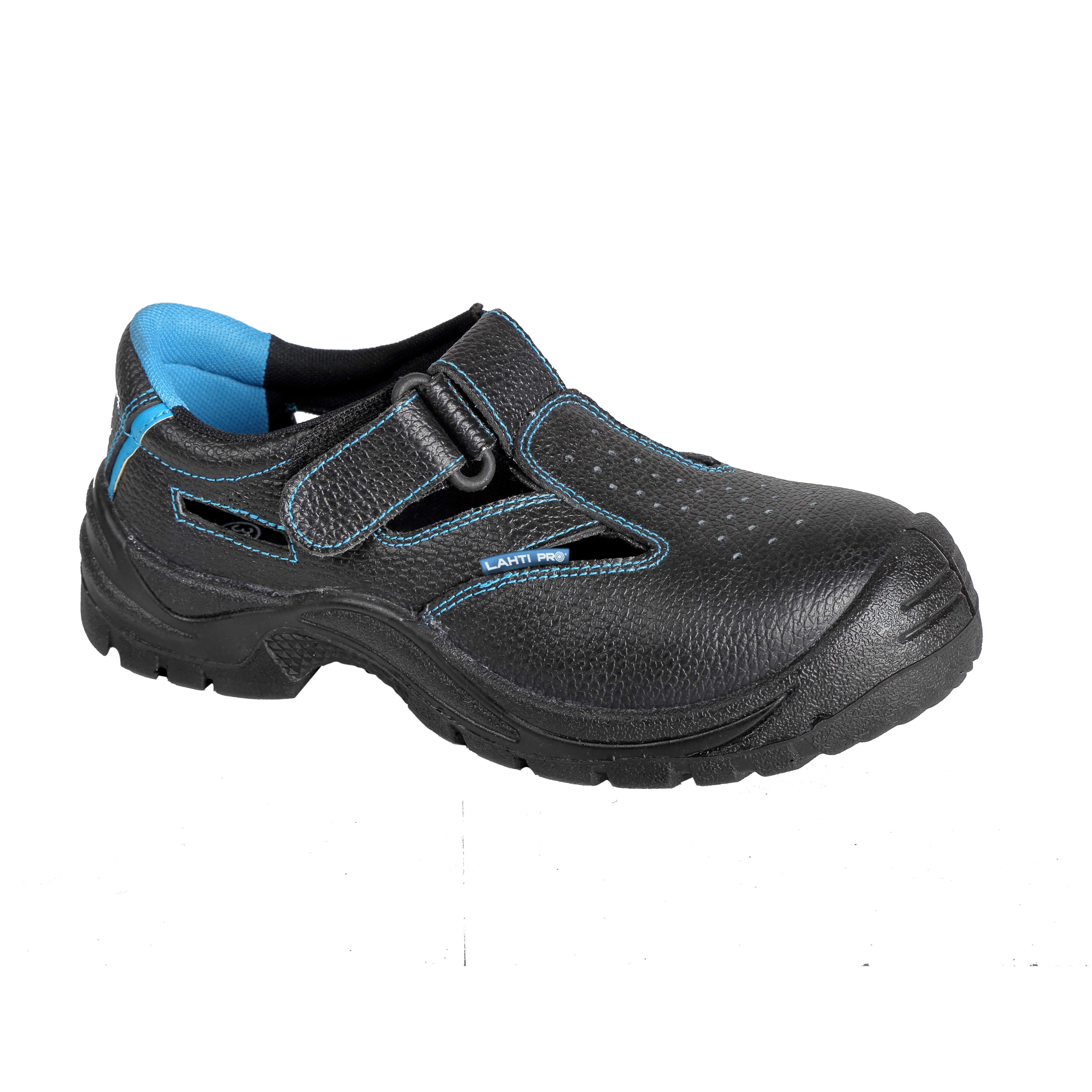 L3060537--Sandały damskie skórzane czar.-nieb., s1 src, "37", ce,lahti