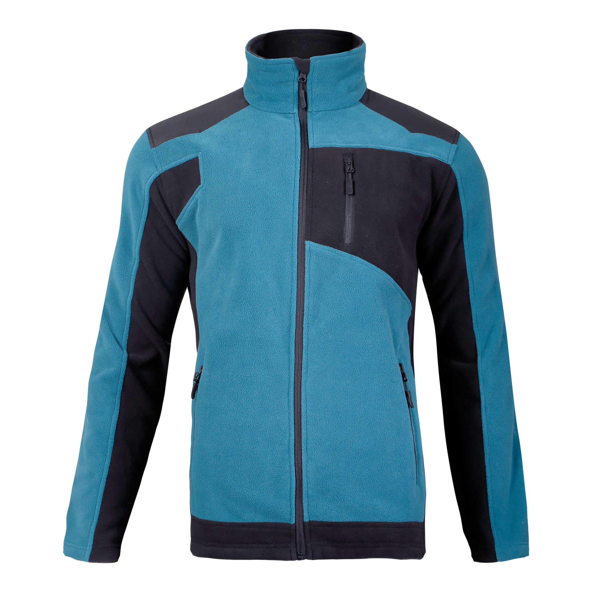 L4011403--Bluza polar. ze wzmocnieniami turkus.-czar., "l", ce, lahti