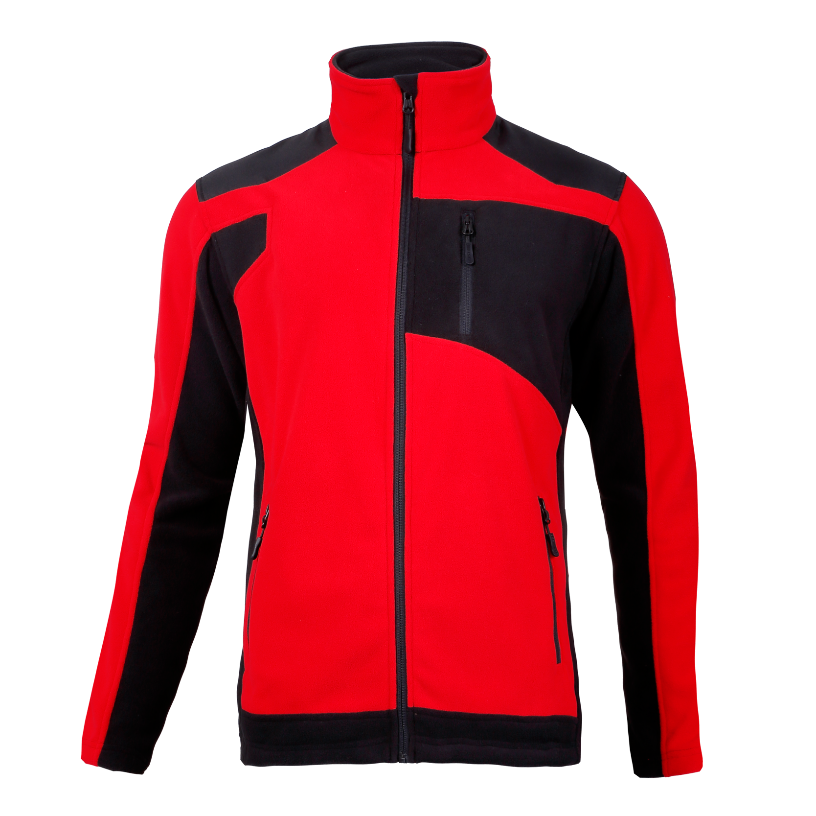 L4011502--Bluza polar. ze wzmocnieniami czerw.-czar., "m", ce, lahti