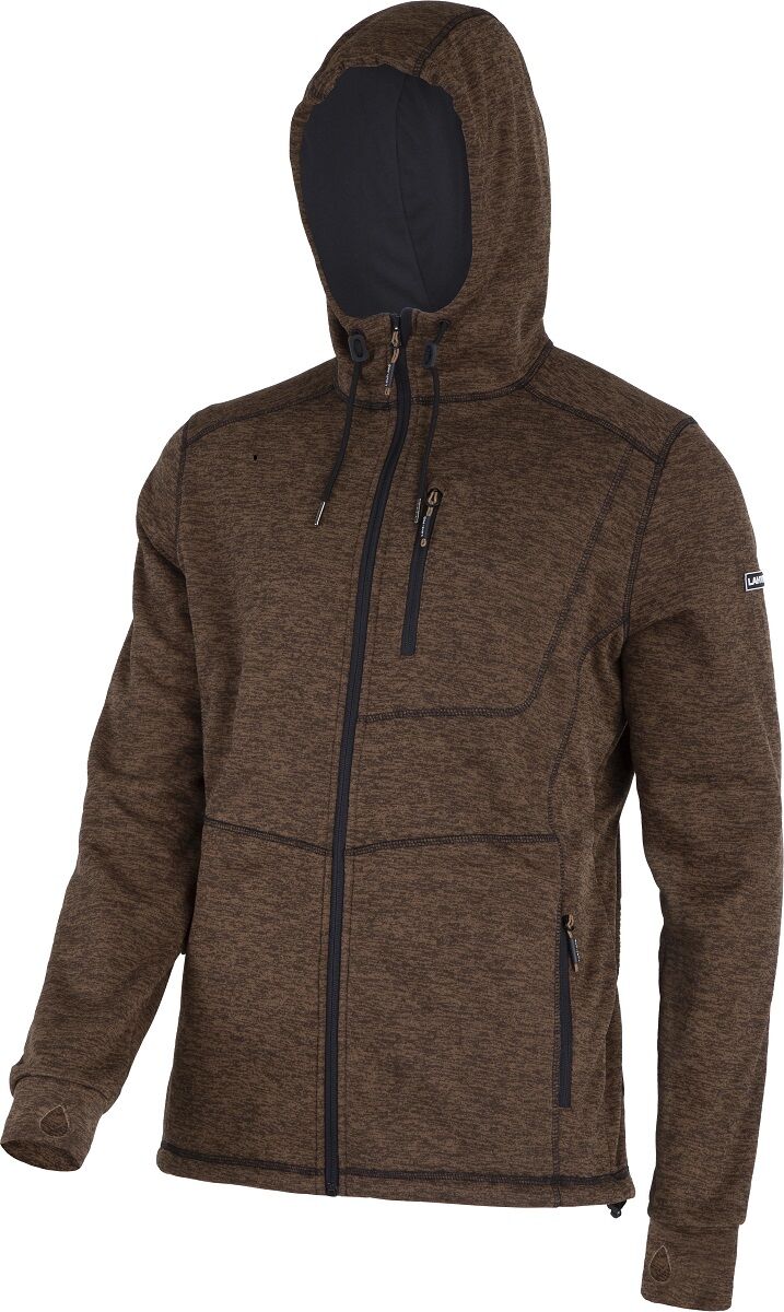 L4014205--Bluza z kapturem i suwakiem brązowa, "2xl",ce,lahti