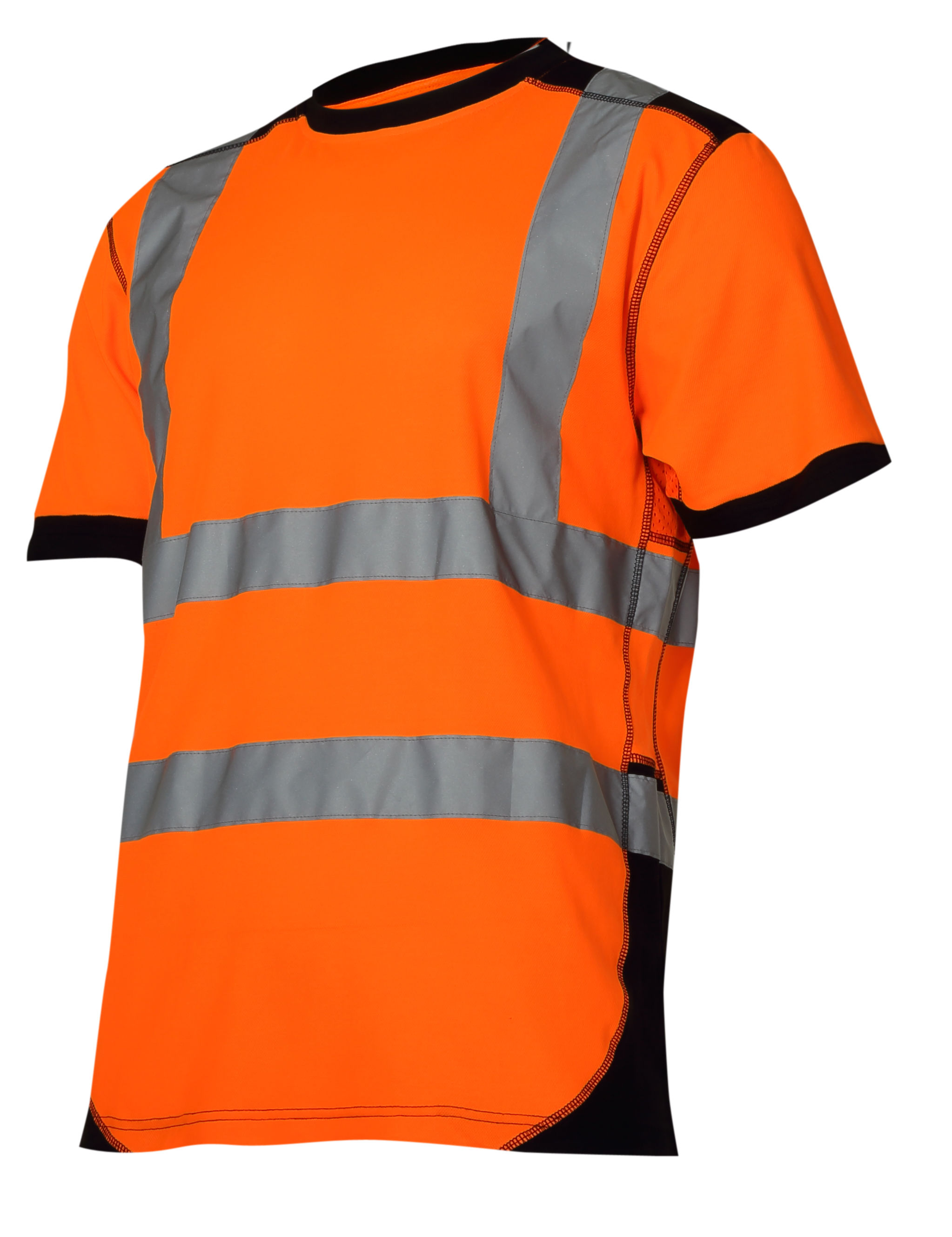 L4022606--Koszulka t-shirt ostrzegawcza, pom.-czarna, "3xl", ce, lahti