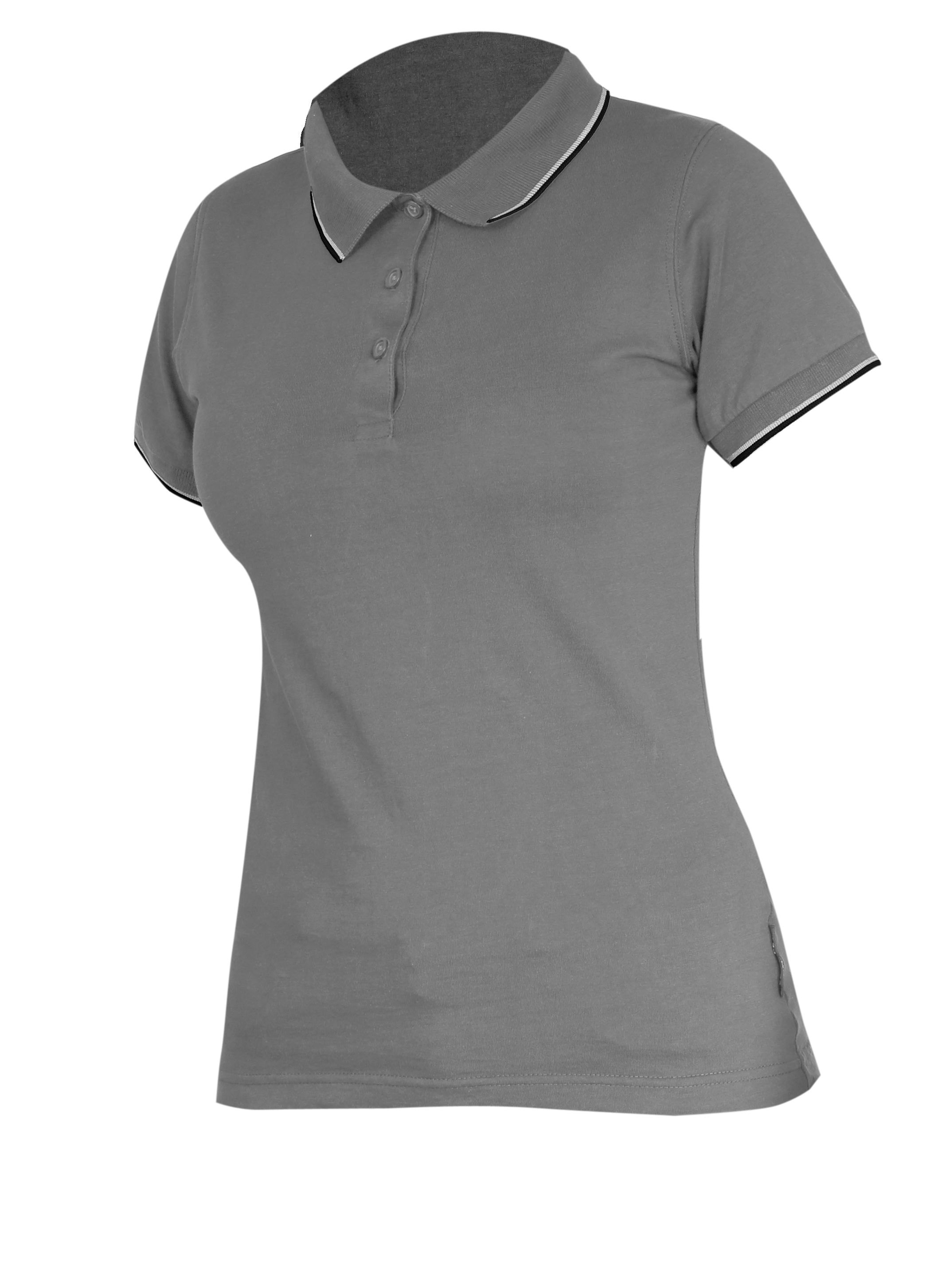 L4031506--Koszulka polo damska 190g/m2, szara, "3xl", ce, lahti