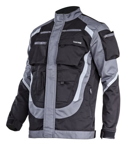 L4041406--Bluza czarno-szara z pasami odblask., "3xl", ce, lahti
