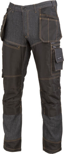 L4052805--Spodnie jeansowe czarne ze wzmocnieniami, "2xl",ce,lahti