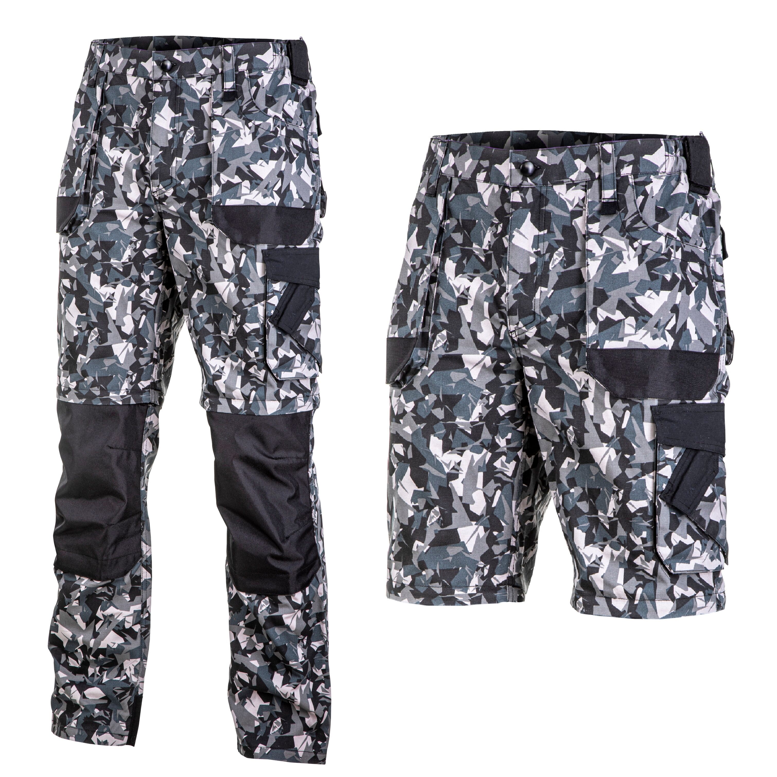 L4053206--Spodnie z odpinanymi nogaw. szaro-czarne, "3xl", ce, lahti